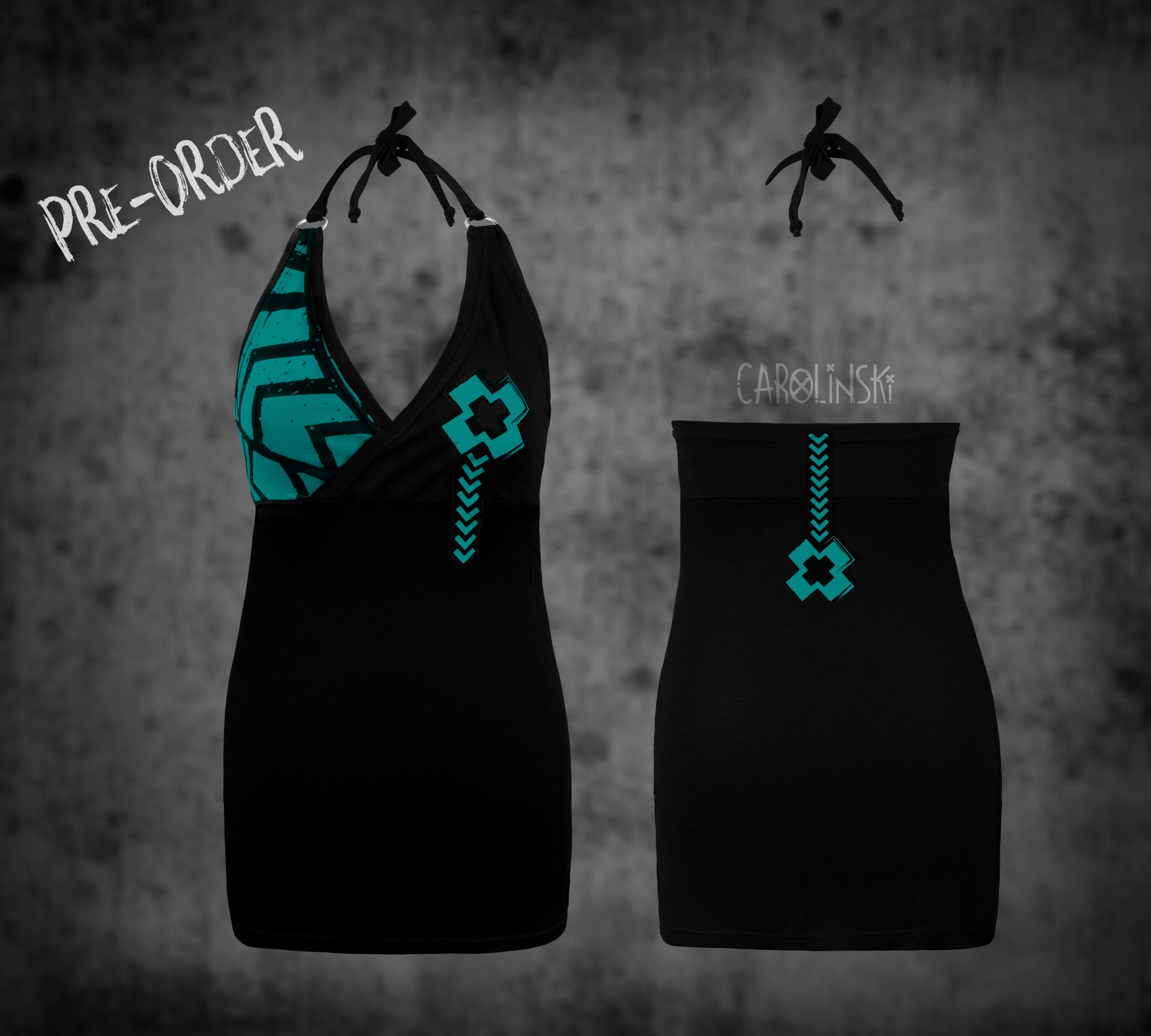 Neck holder top - grunge