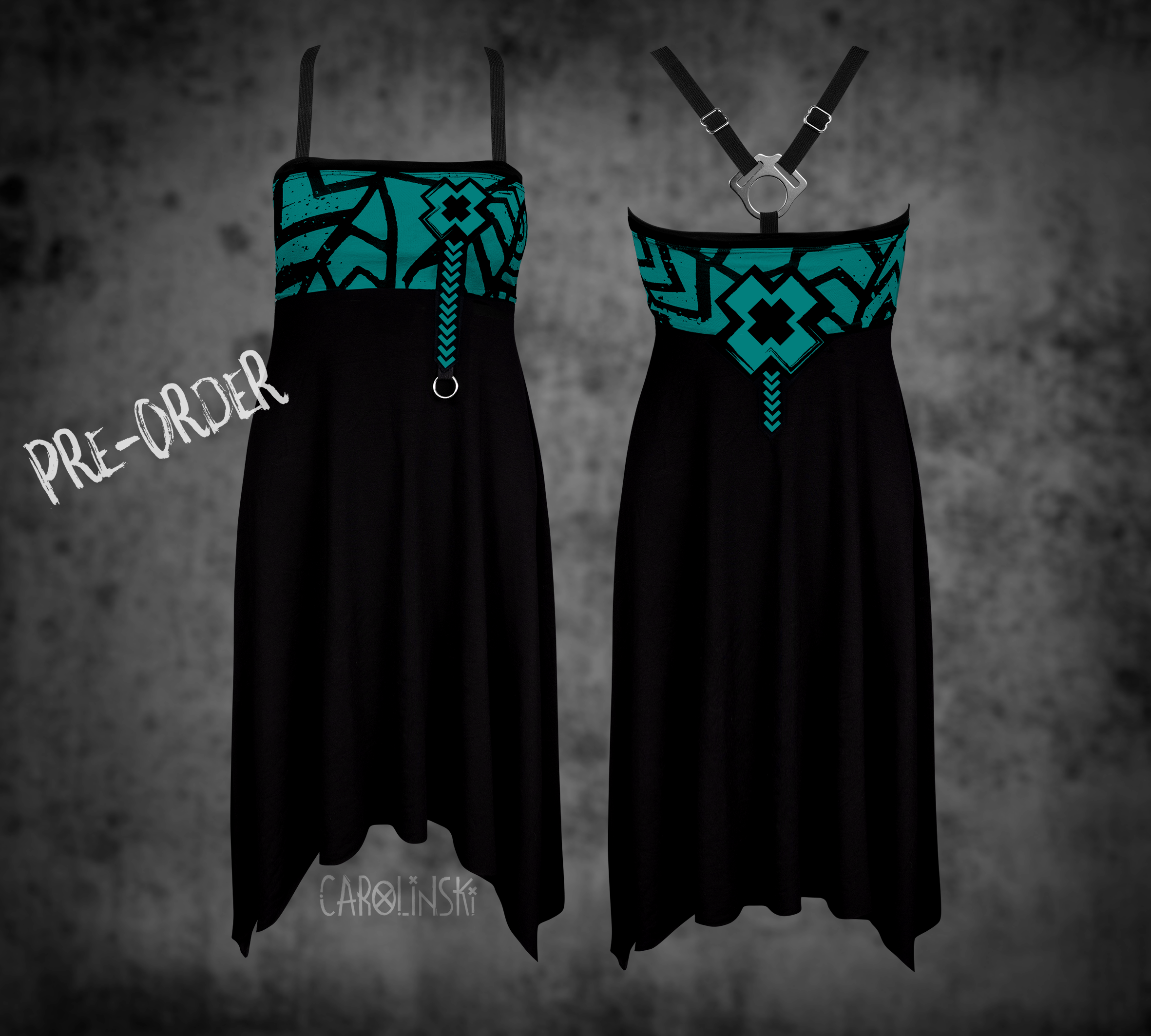Crossback Dress - Grunge