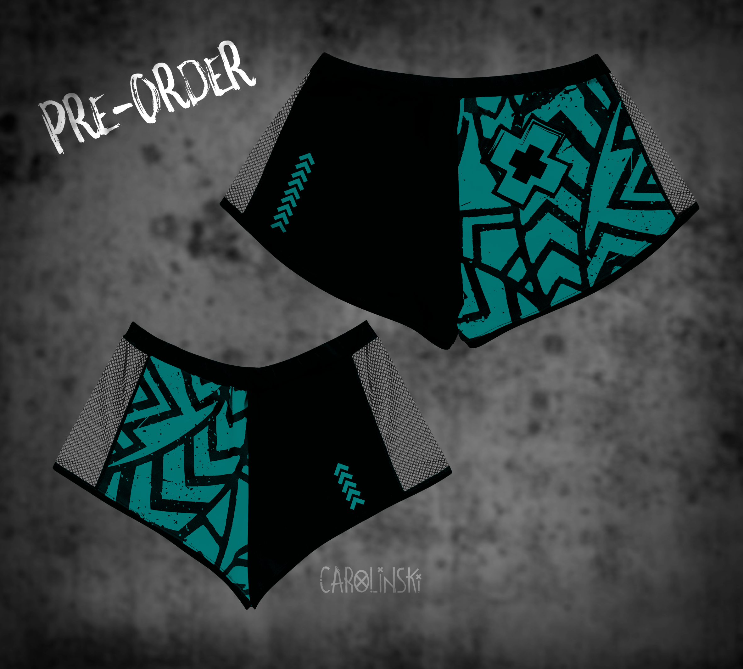 Split Shorts - Grunge