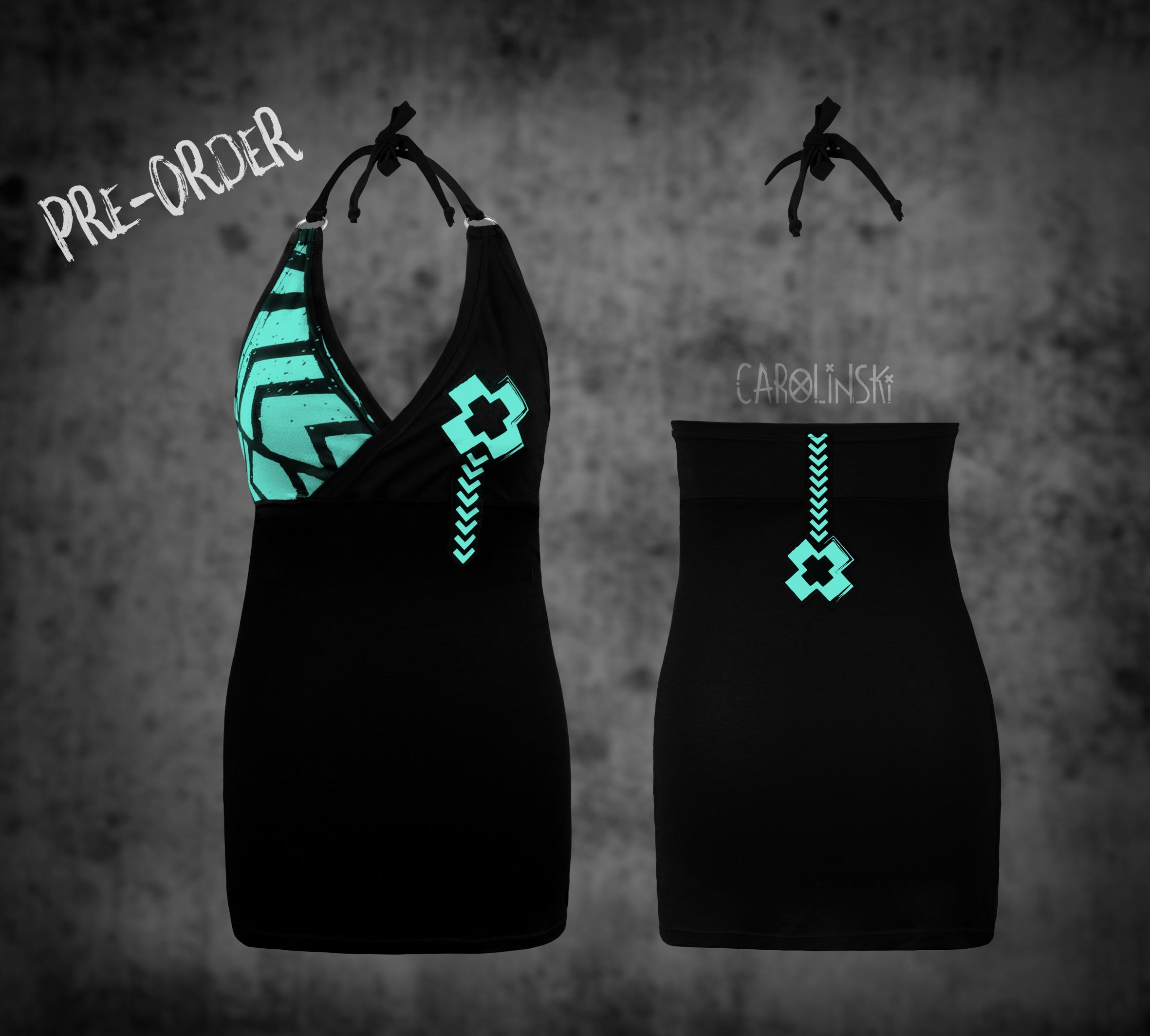 Neck holder top - grunge