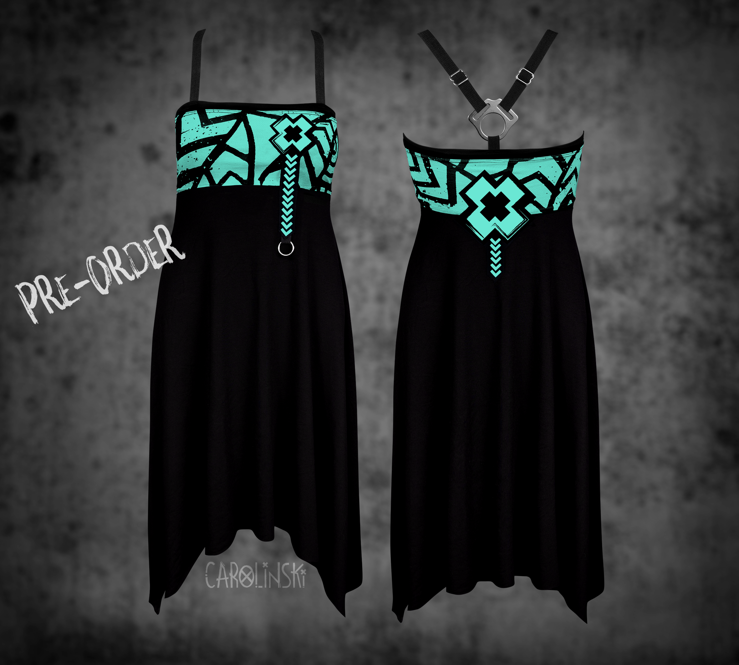 Crossback Dress - Grunge