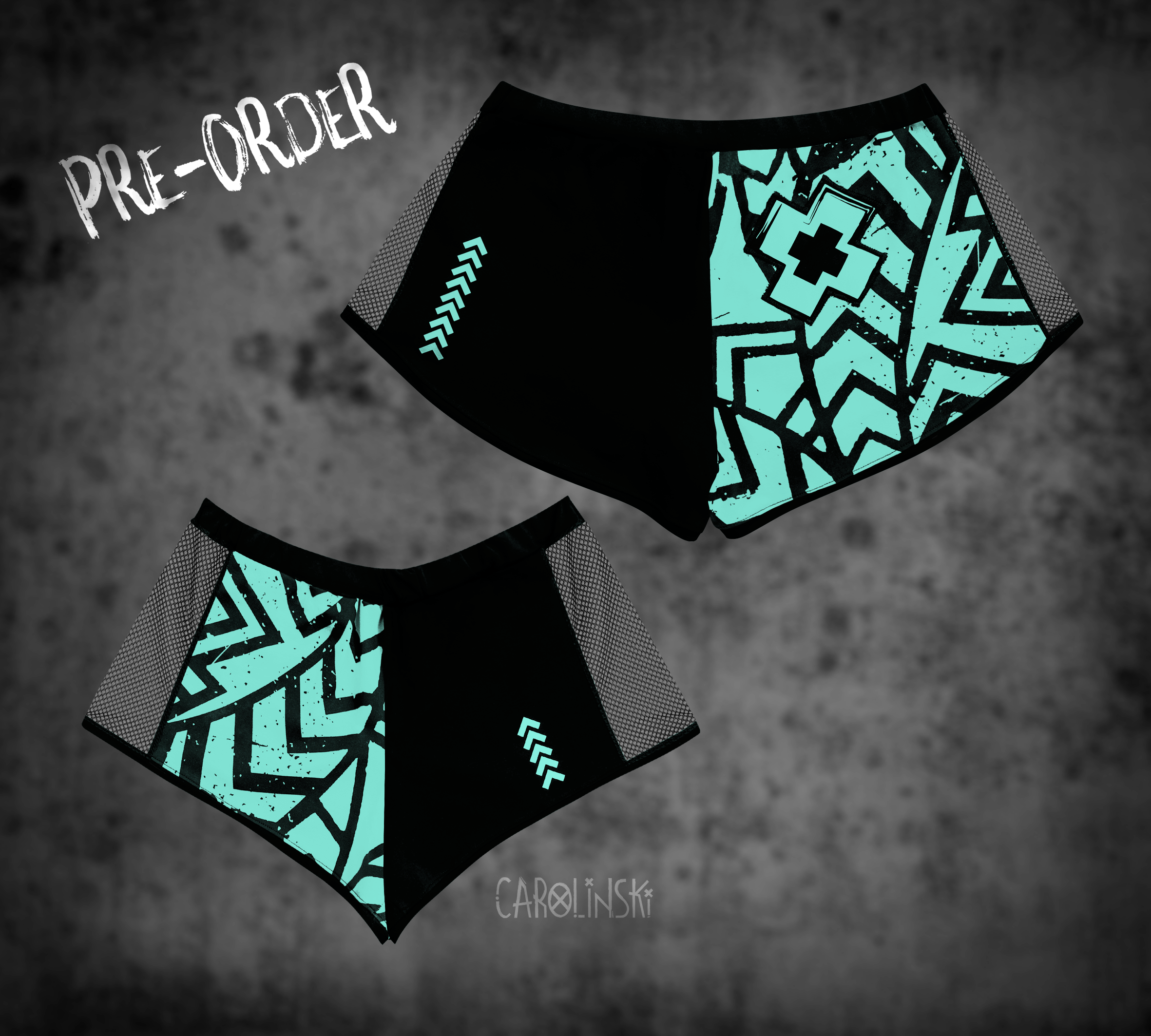 Split Shorts - Grunge