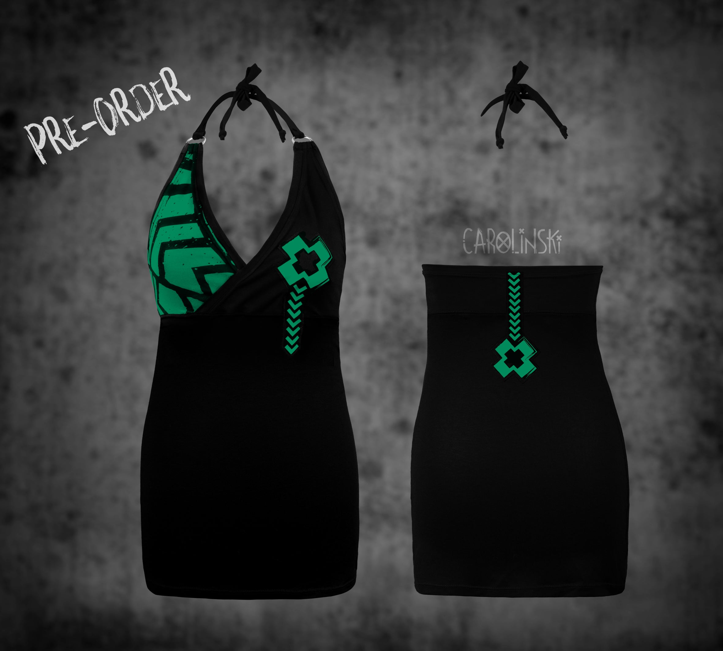 Neck holder top - grunge
