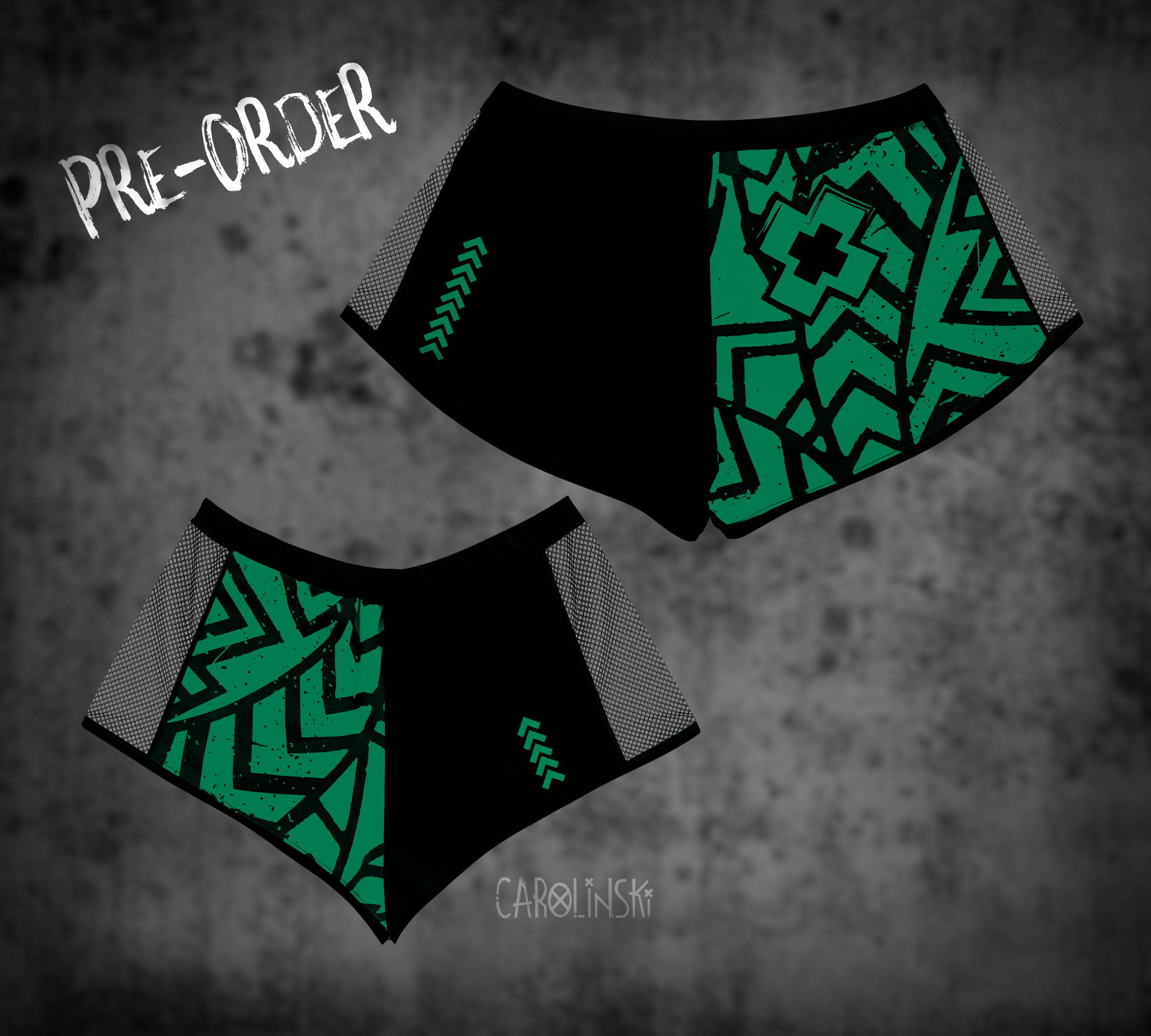 Split Shorts - Grunge