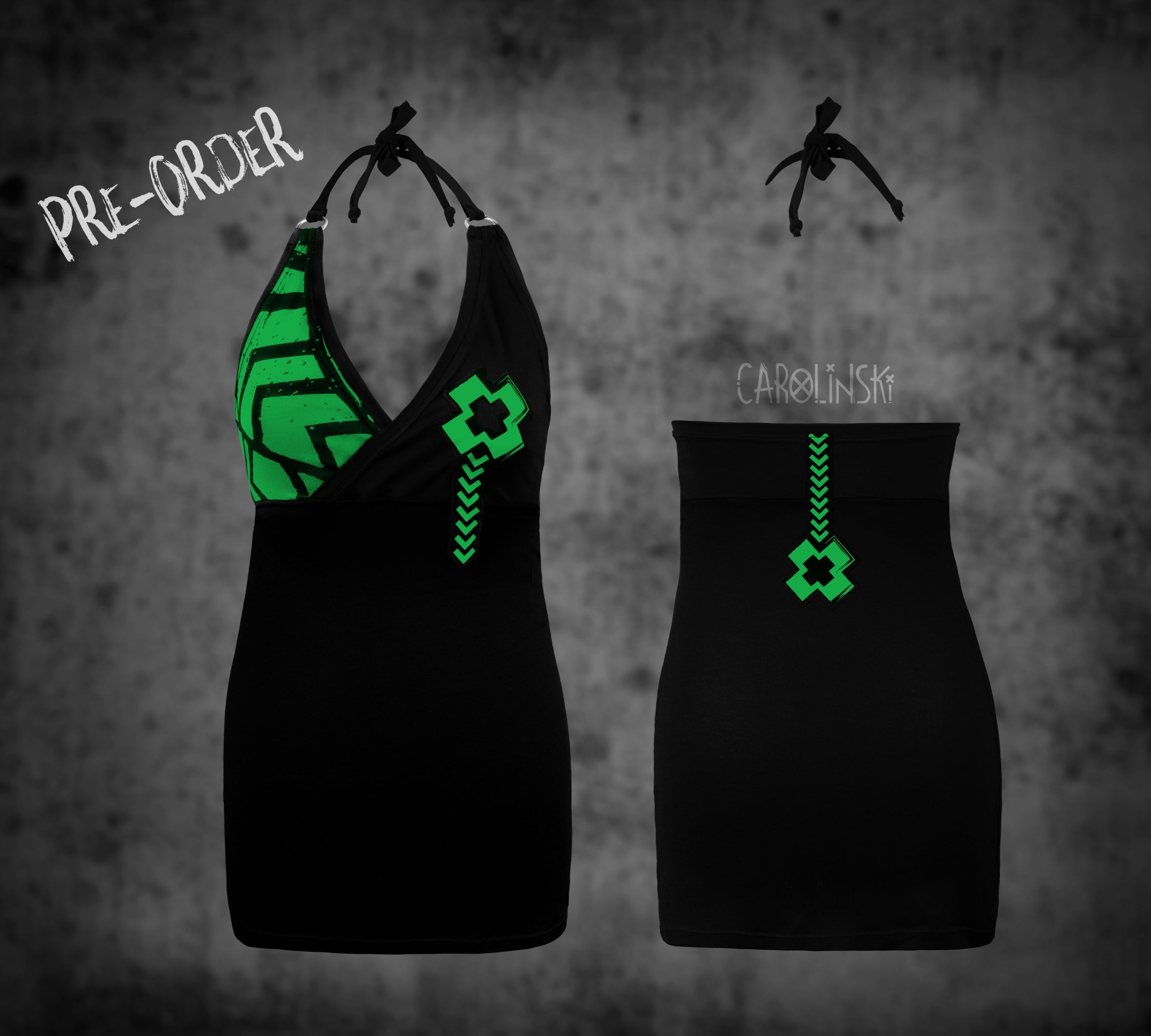 Neck holder top - grunge
