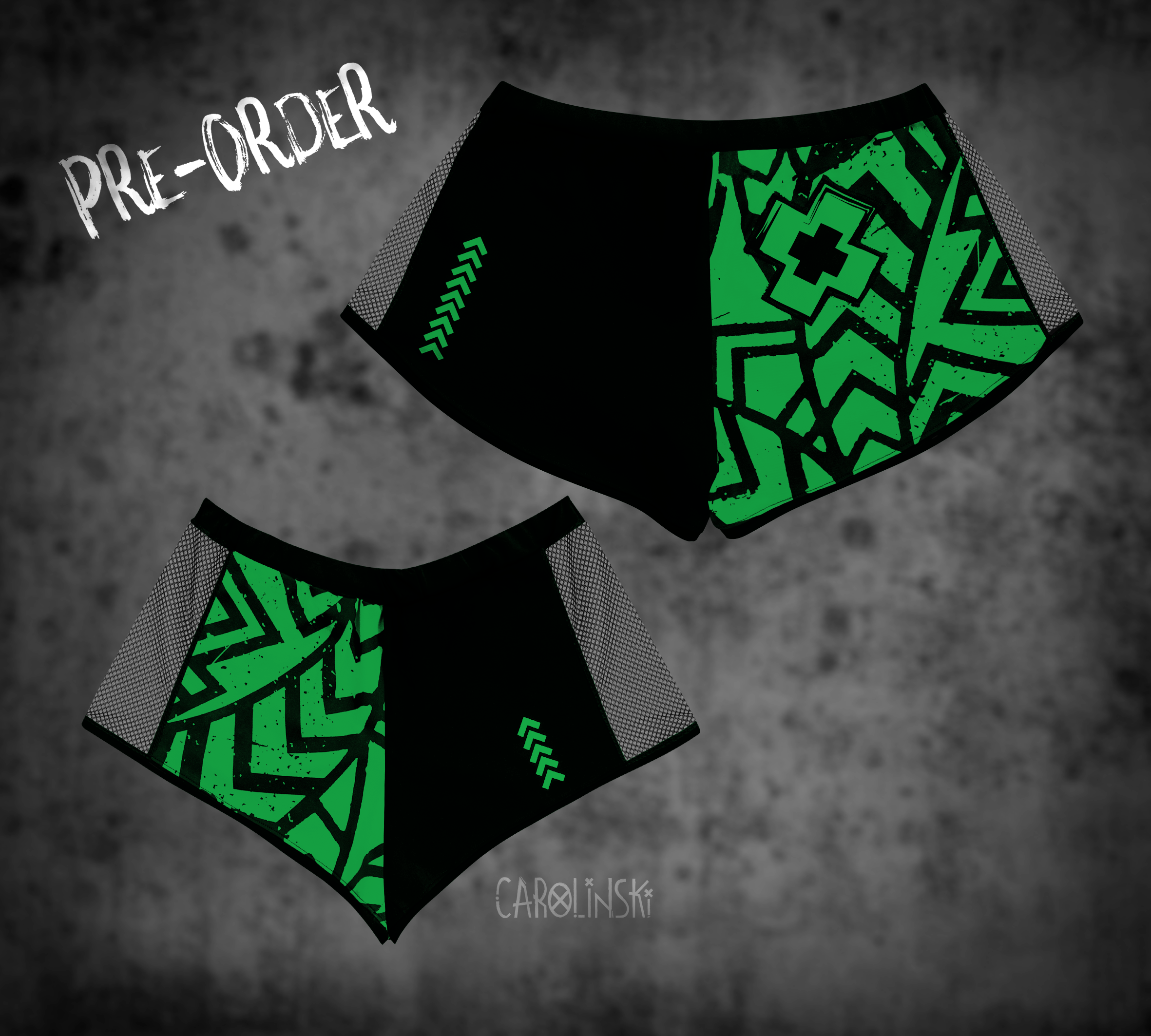 Split Shorts - Grunge