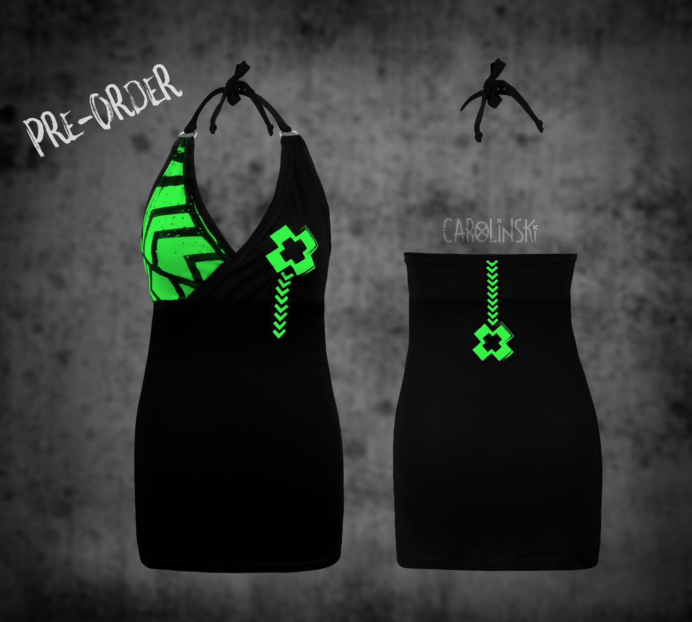 Neck holder top - grunge