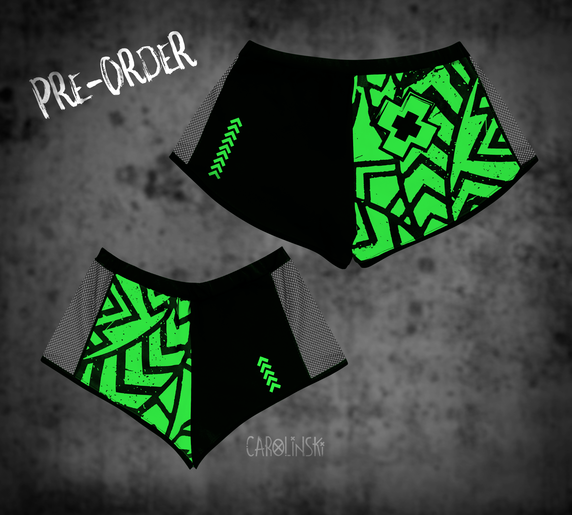 Split Shorts - Grunge