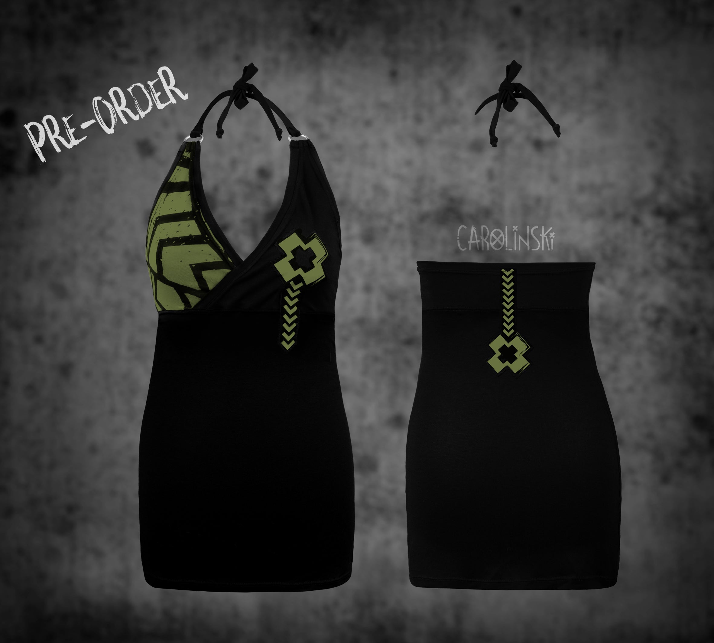 Neck holder top - grunge