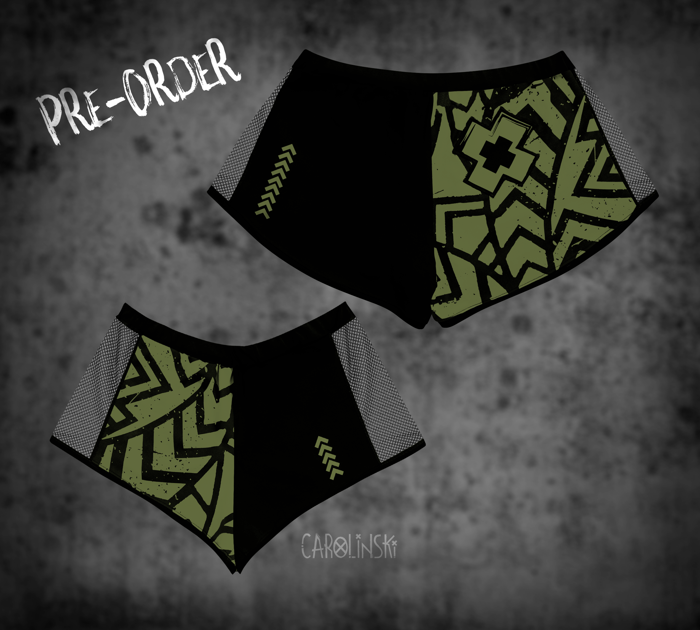Split Shorts - Grunge
