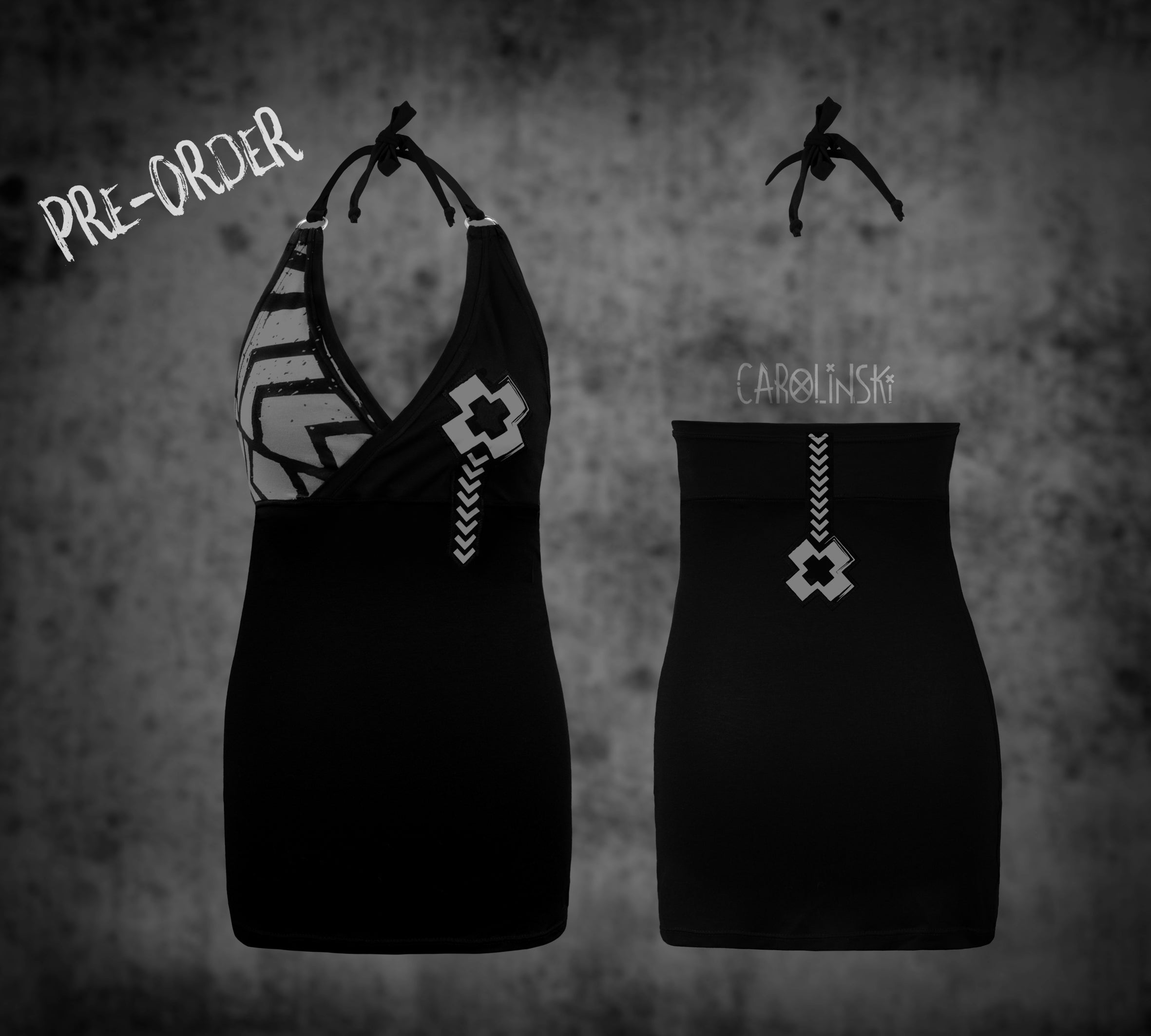 Neck holder top - grunge