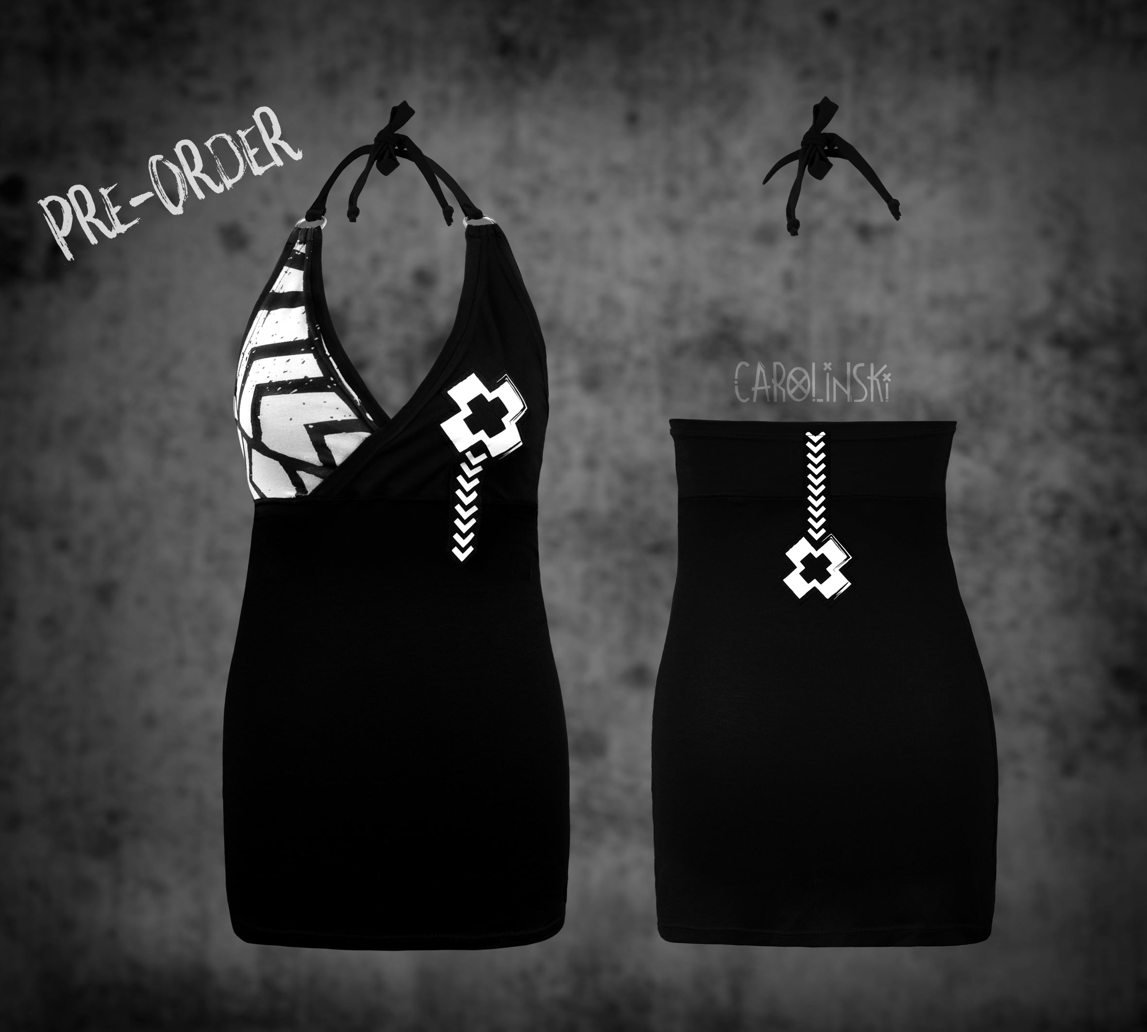 Neck holder top - grunge