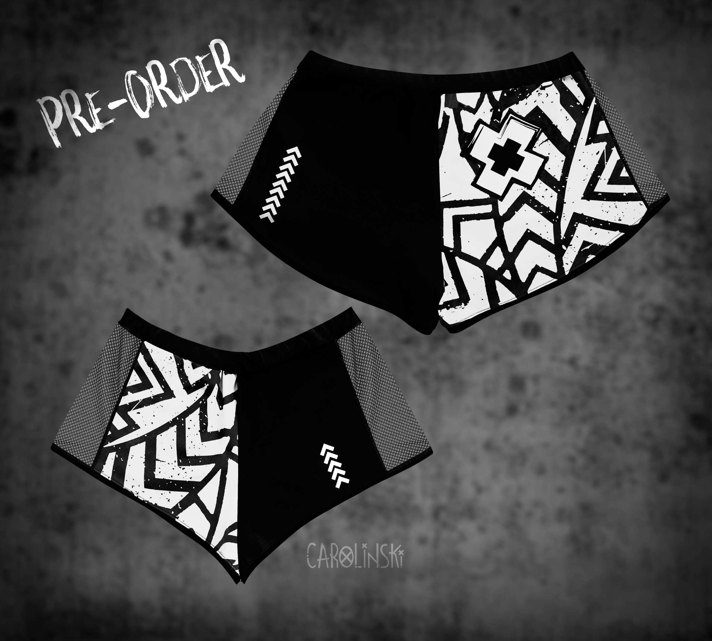 Split Shorts - Grunge