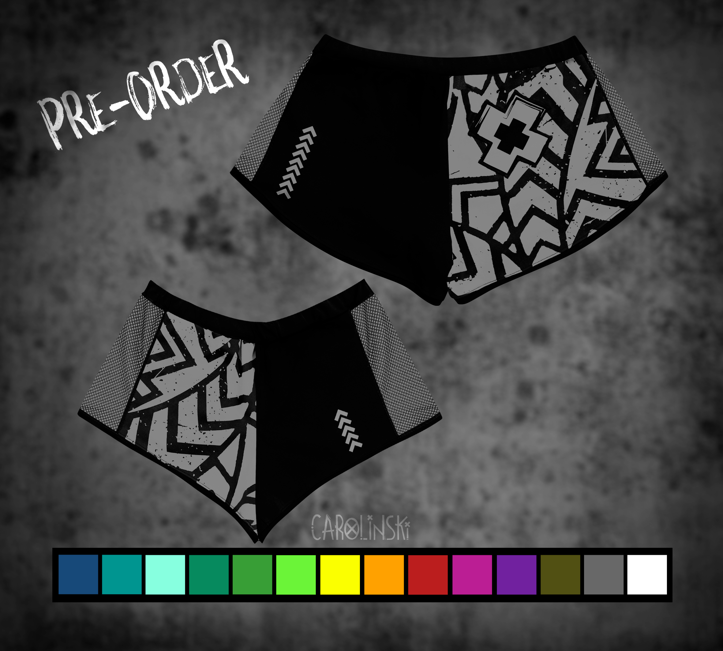 Split Shorts - Grunge