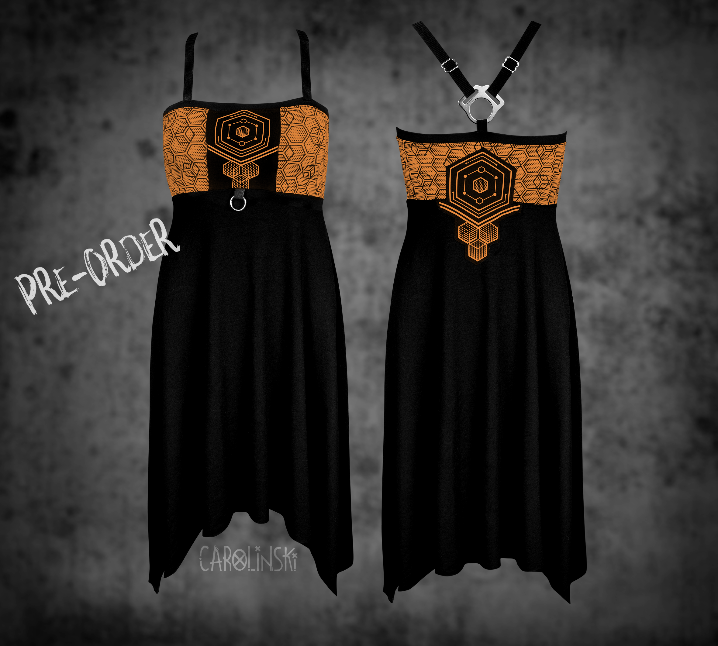 Crossback Dress - Hexagon