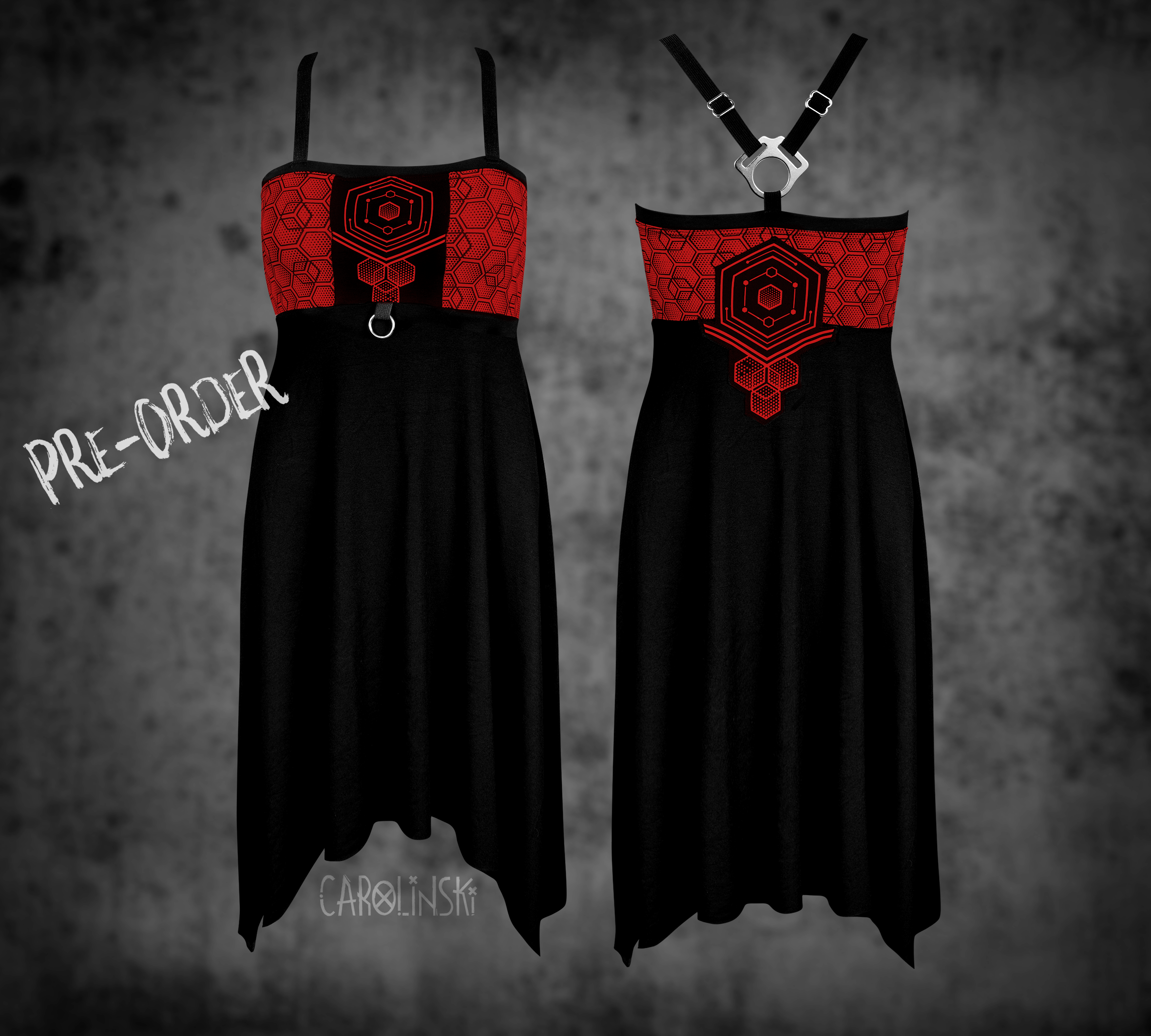 Crossback Dress - Hexagon