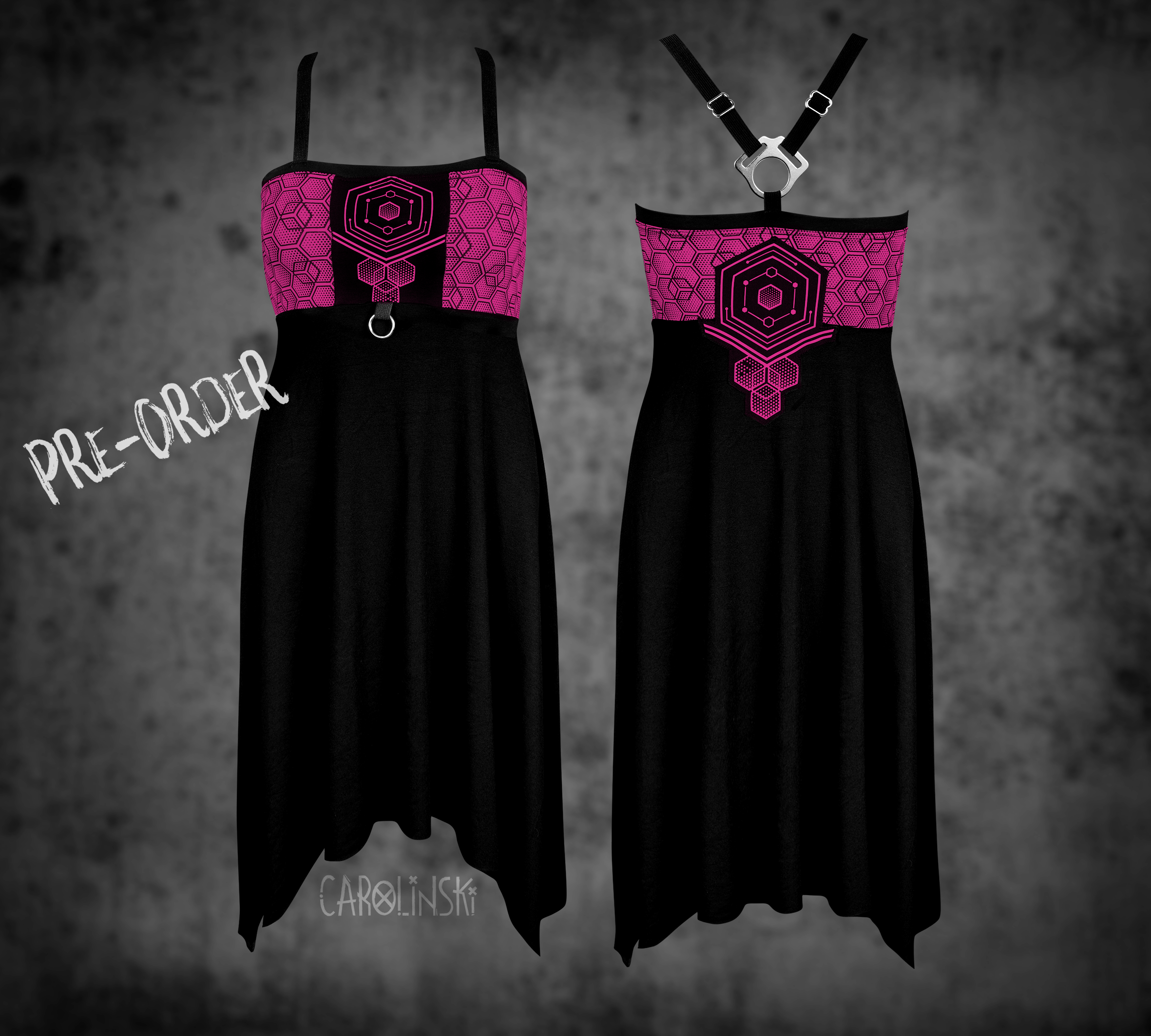 Crossback Dress - Hexagon
