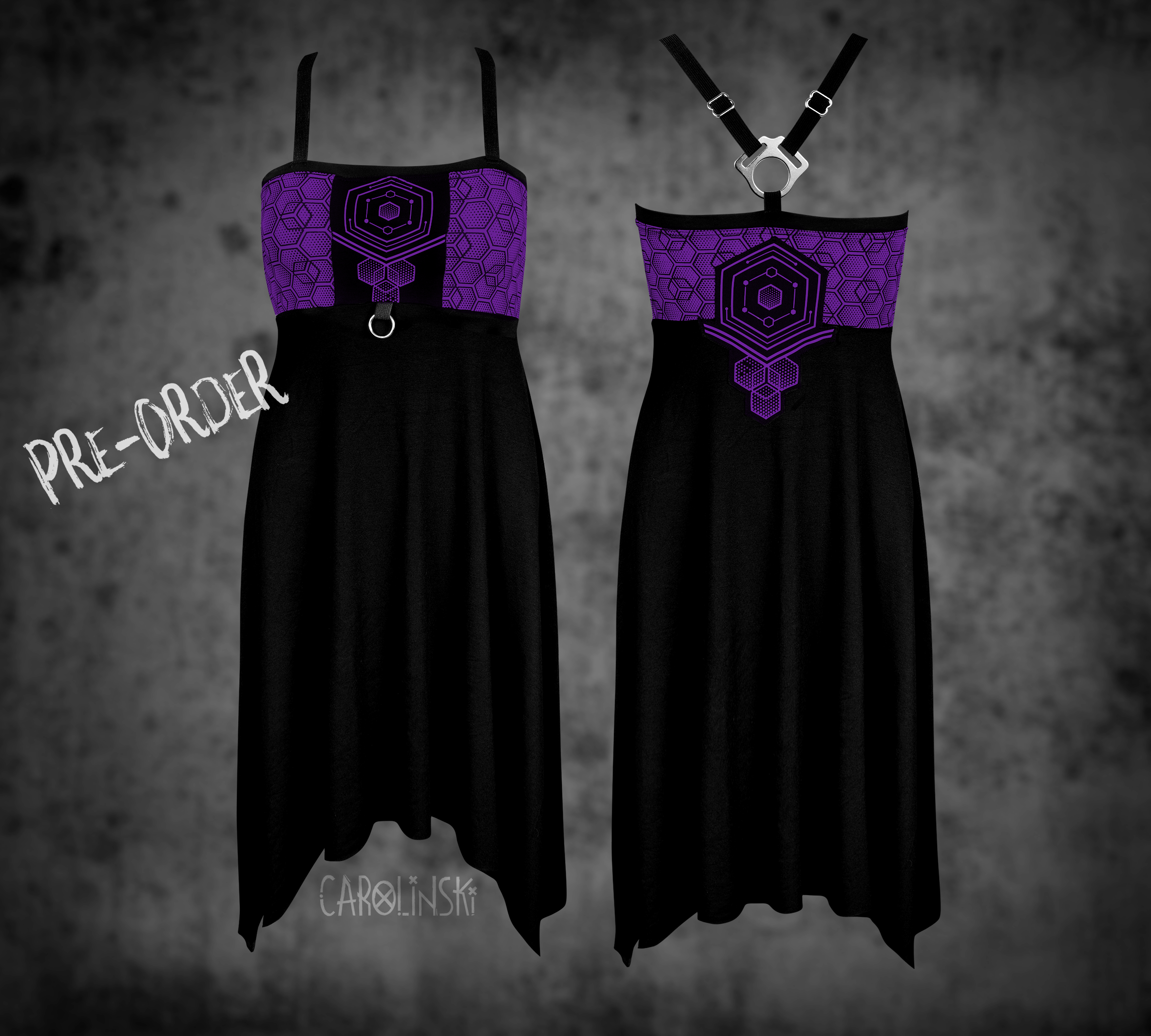 Crossback Dress - Hexagon