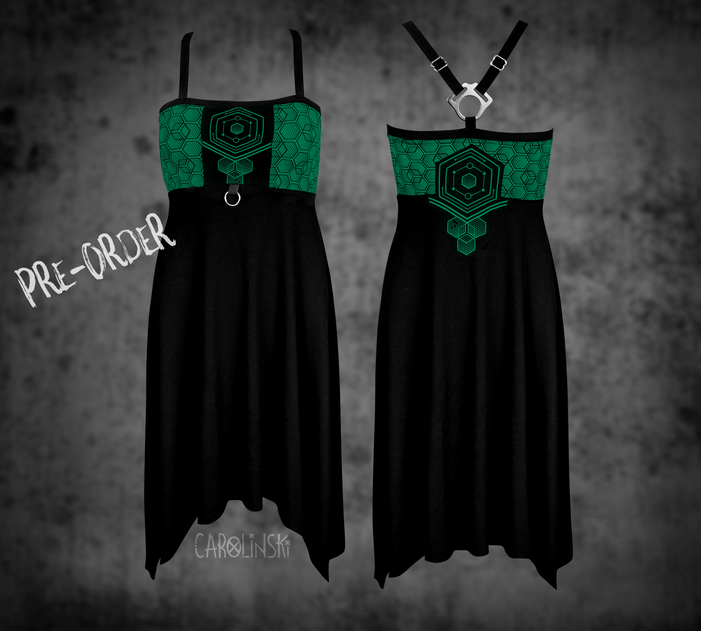 Crossback Dress - Hexagon