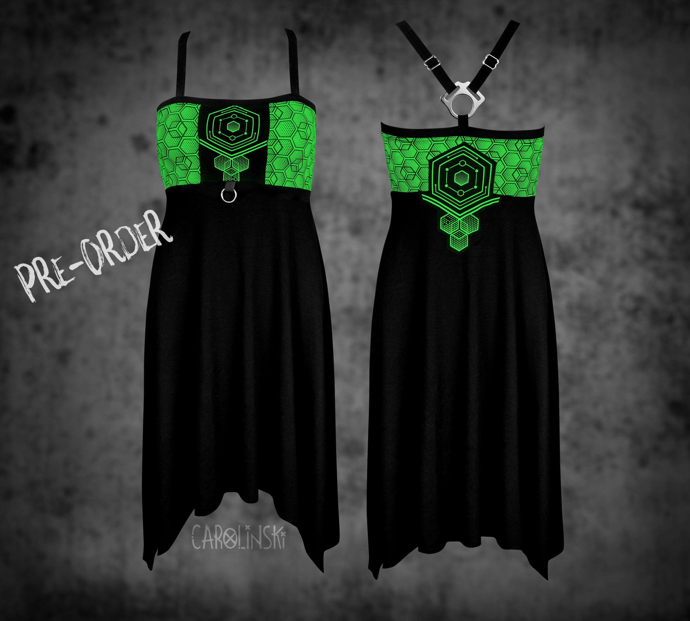 Crossback Dress - Hexagon