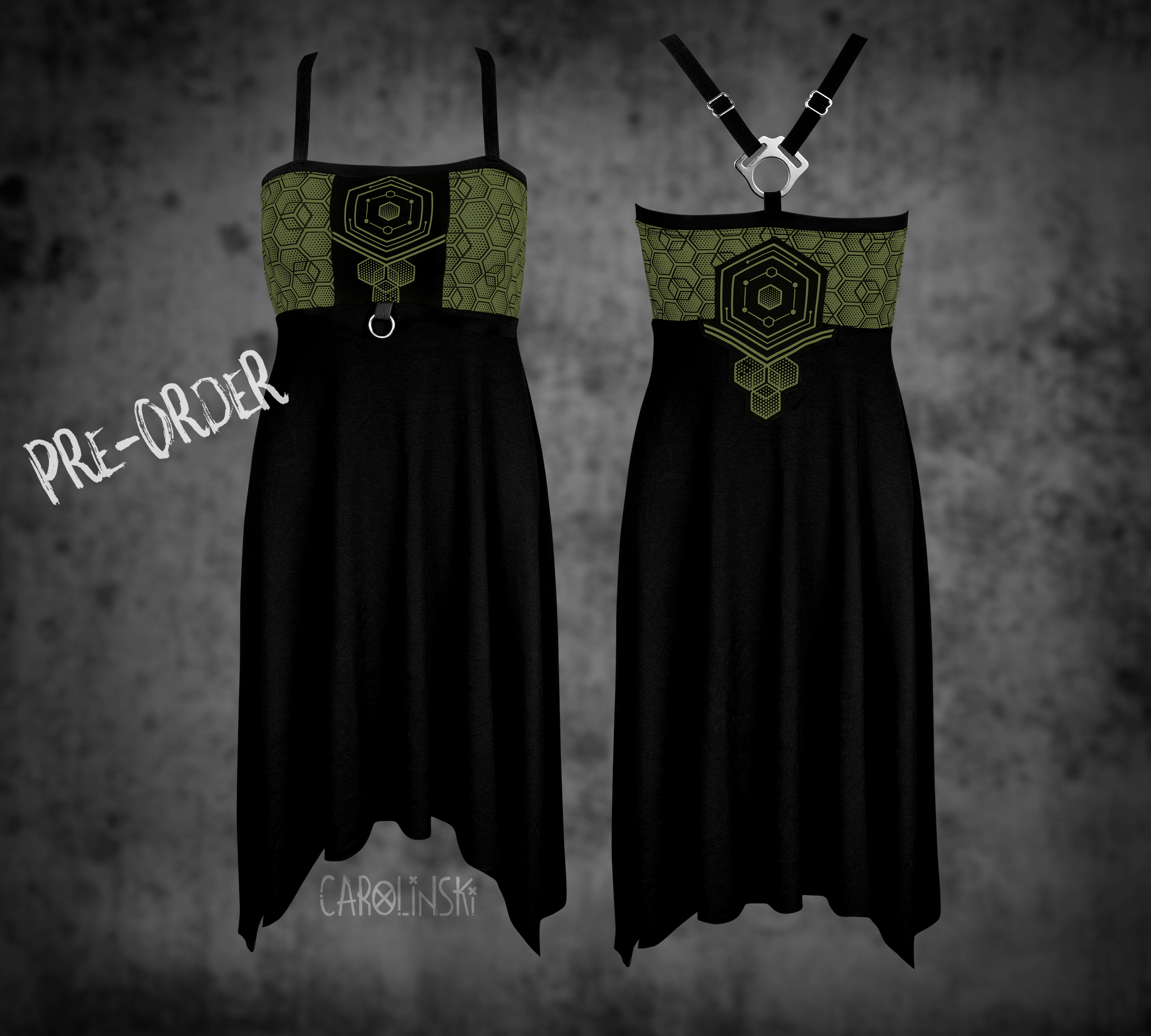 Crossback Dress - Hexagon
