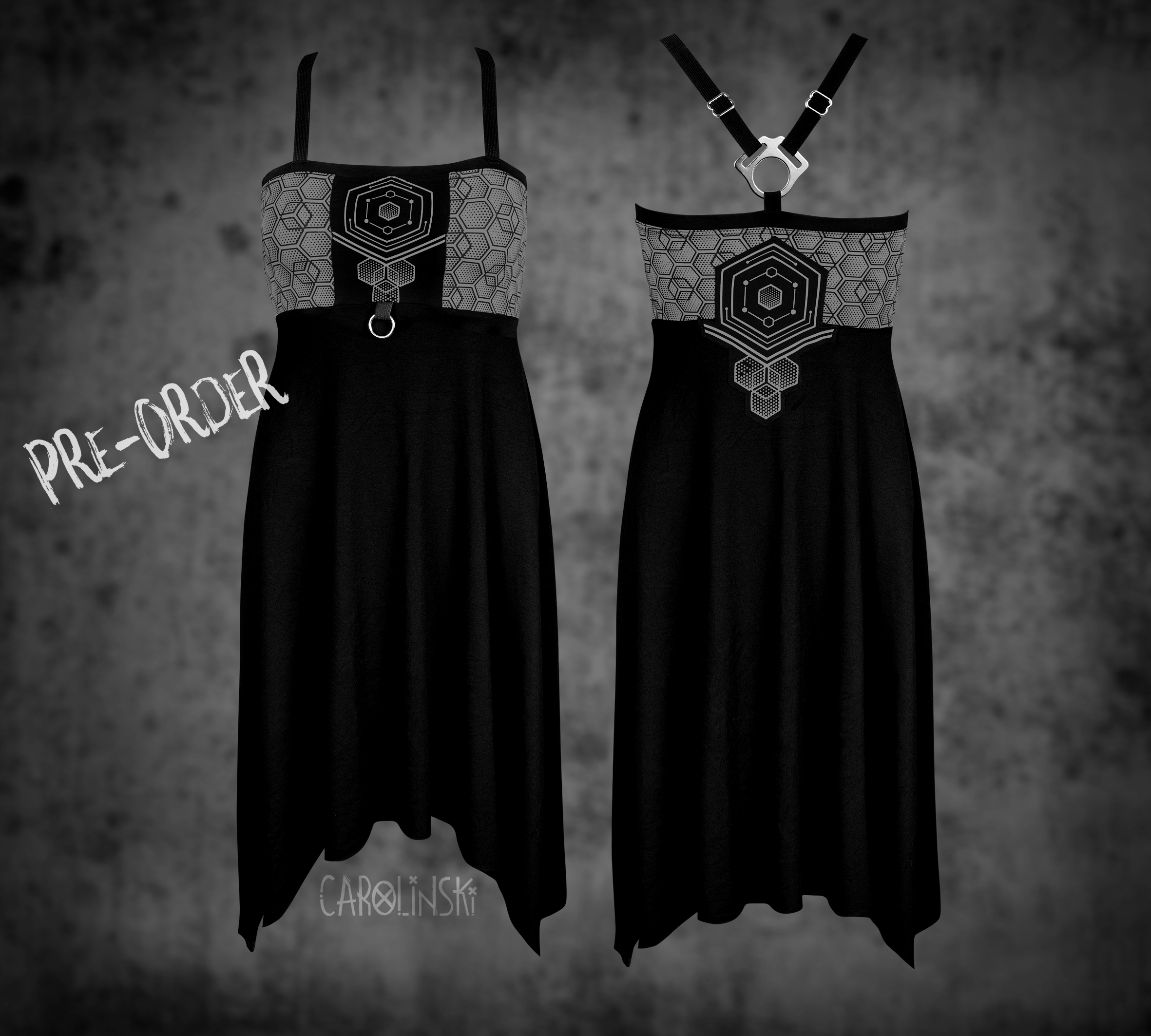 Crossback Dress - Hexagon
