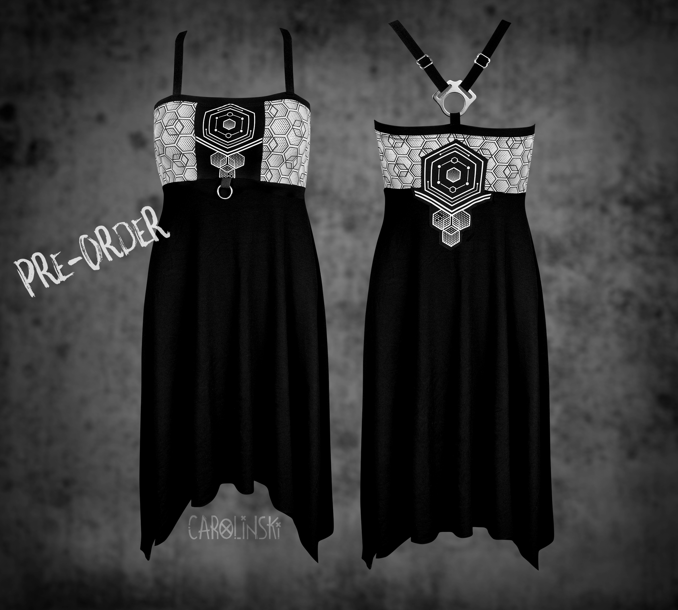 Crossback Dress - Hexagon