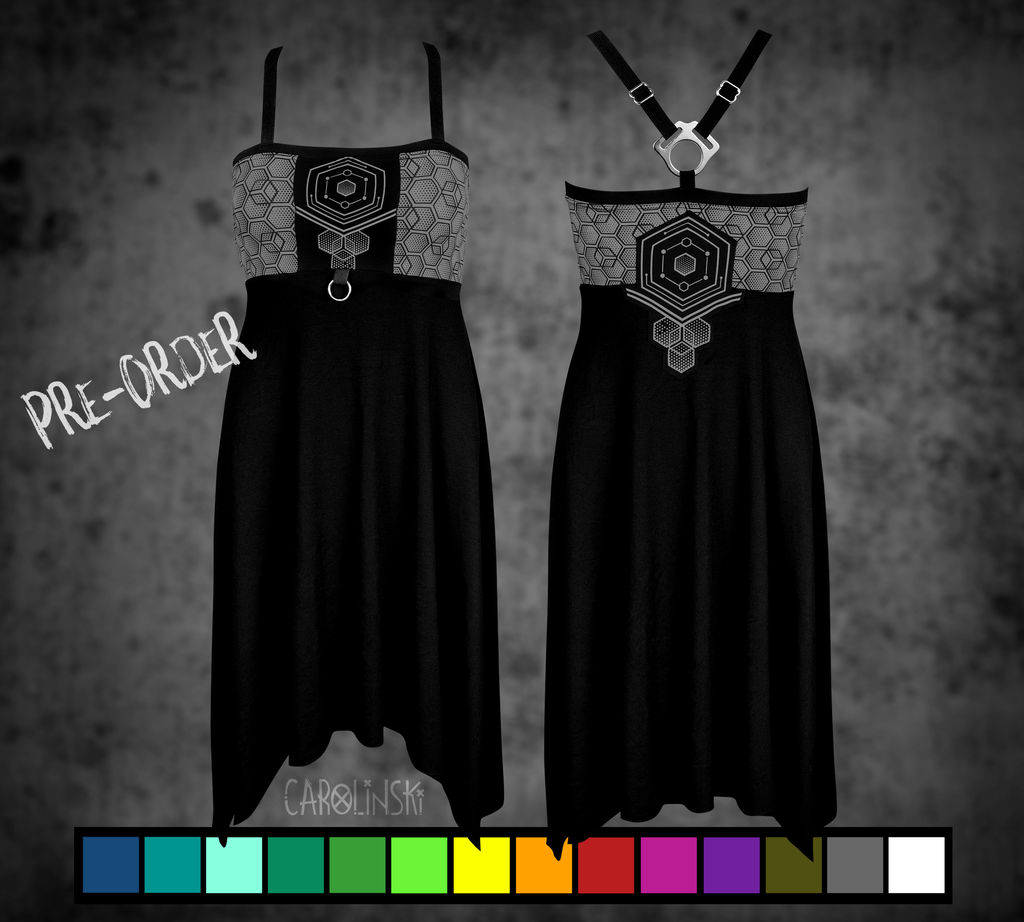 Crossback Dress - Hexagon