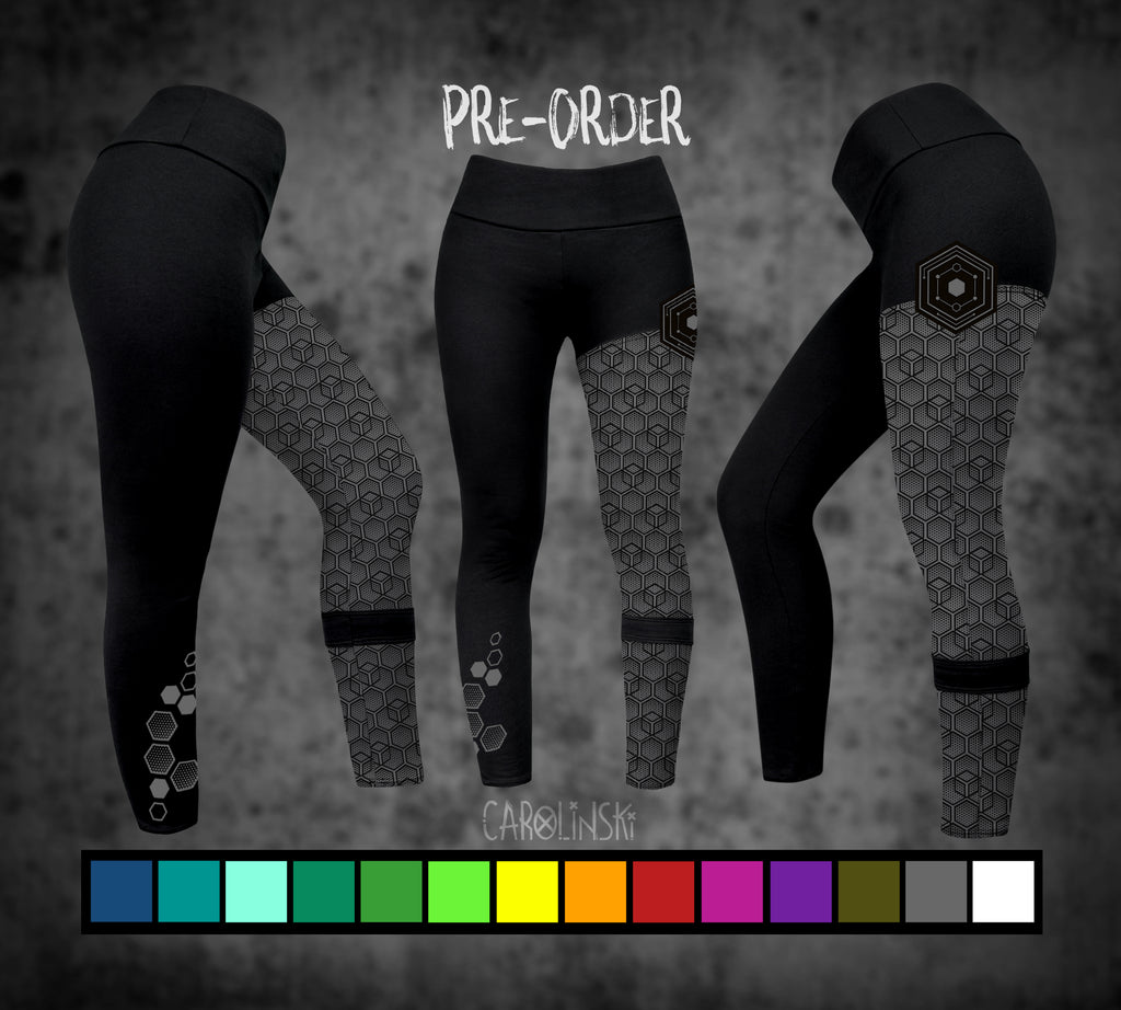 Split Leggings - Hexagon