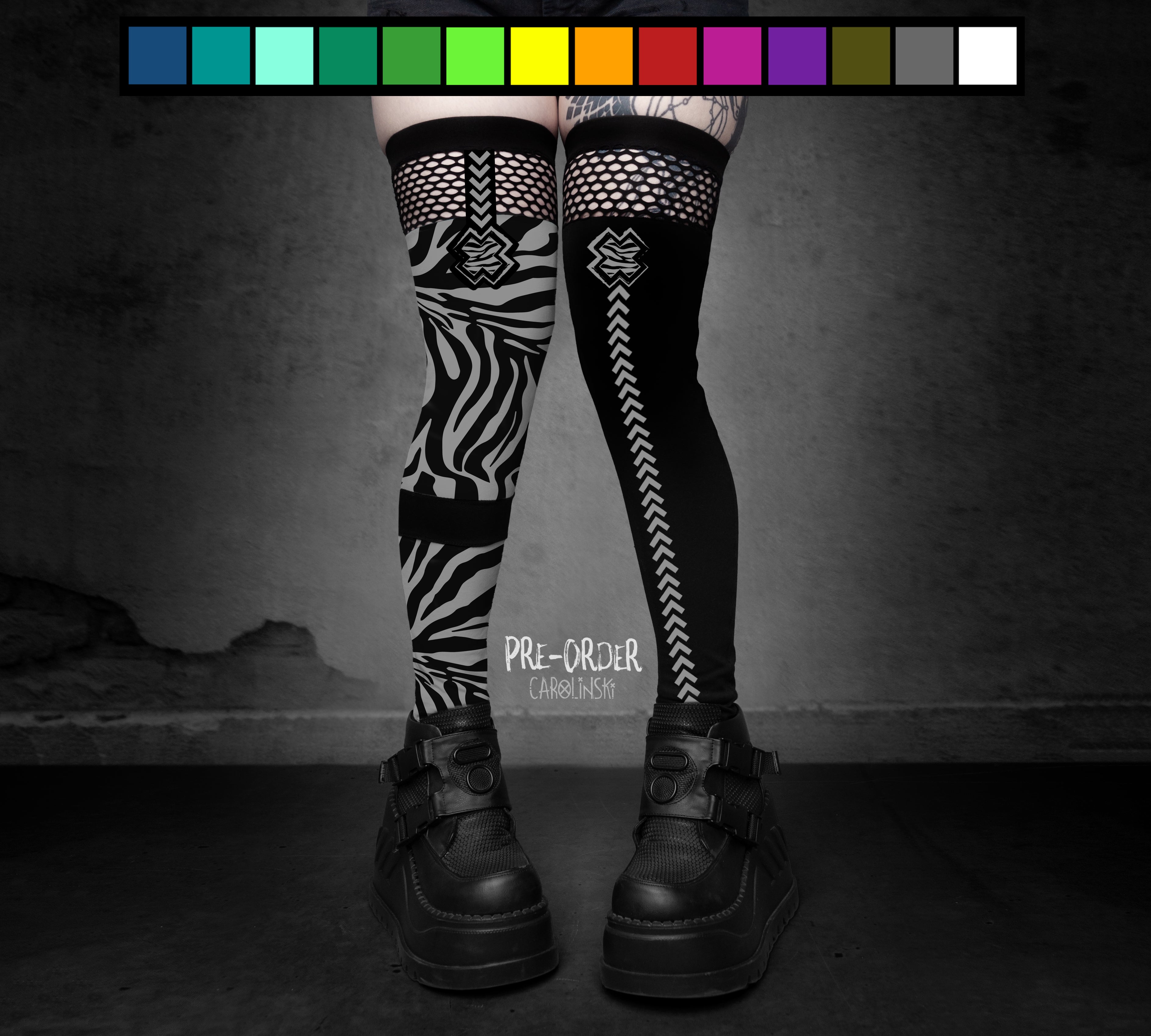 Overknees - Zebra