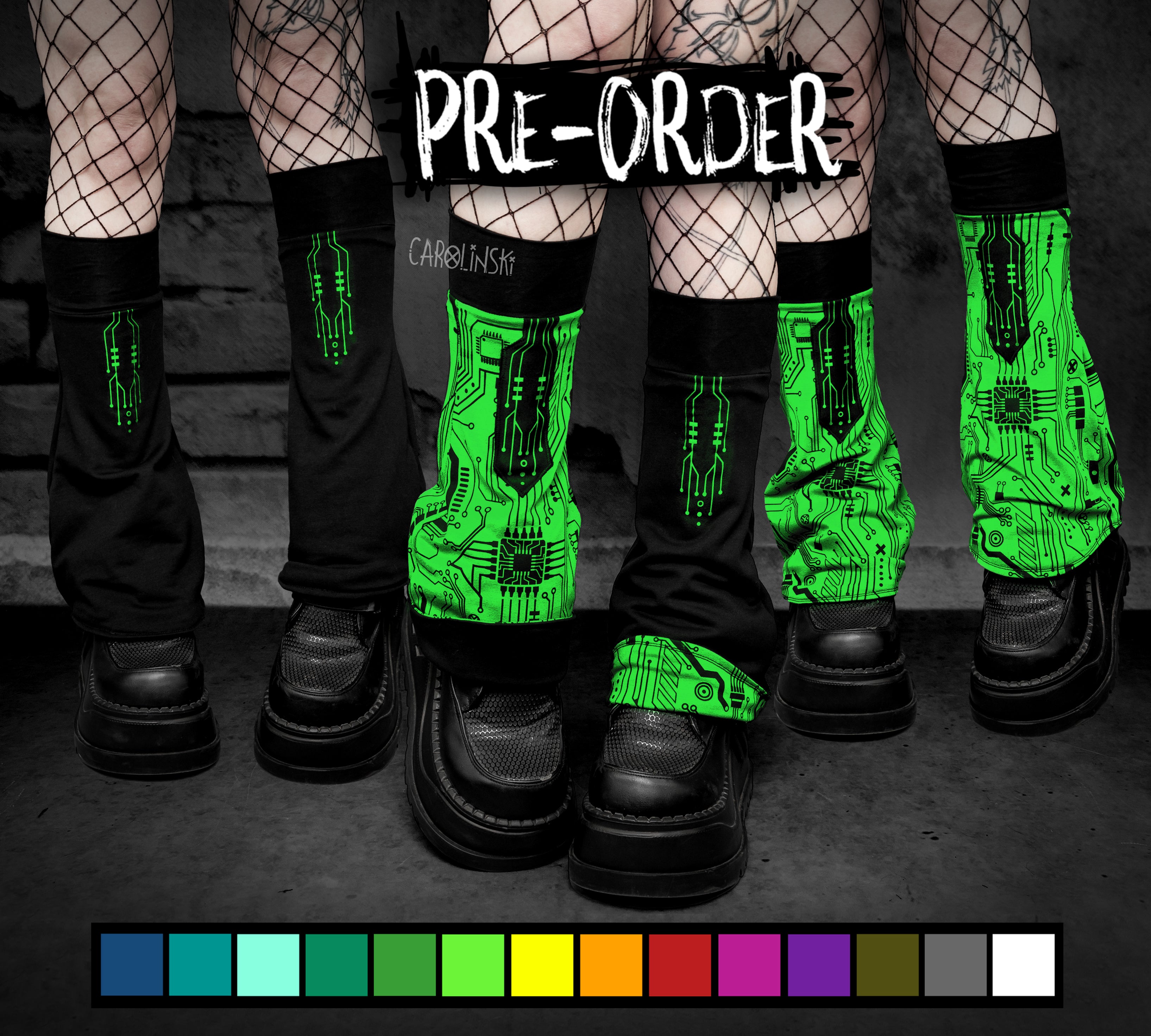 Flipping Legwarmers - Circuitboard