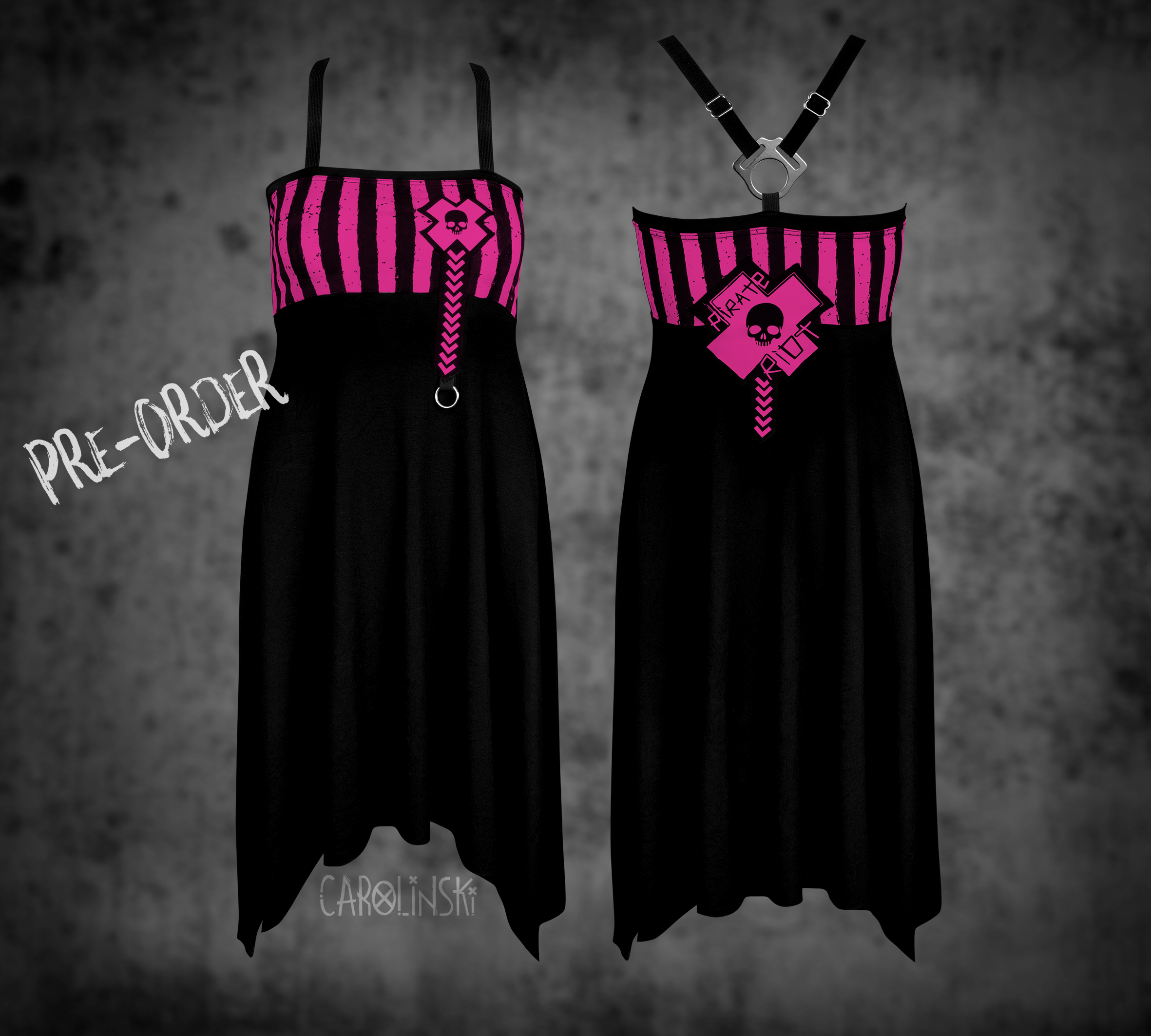 Crossback Dress - Stripes