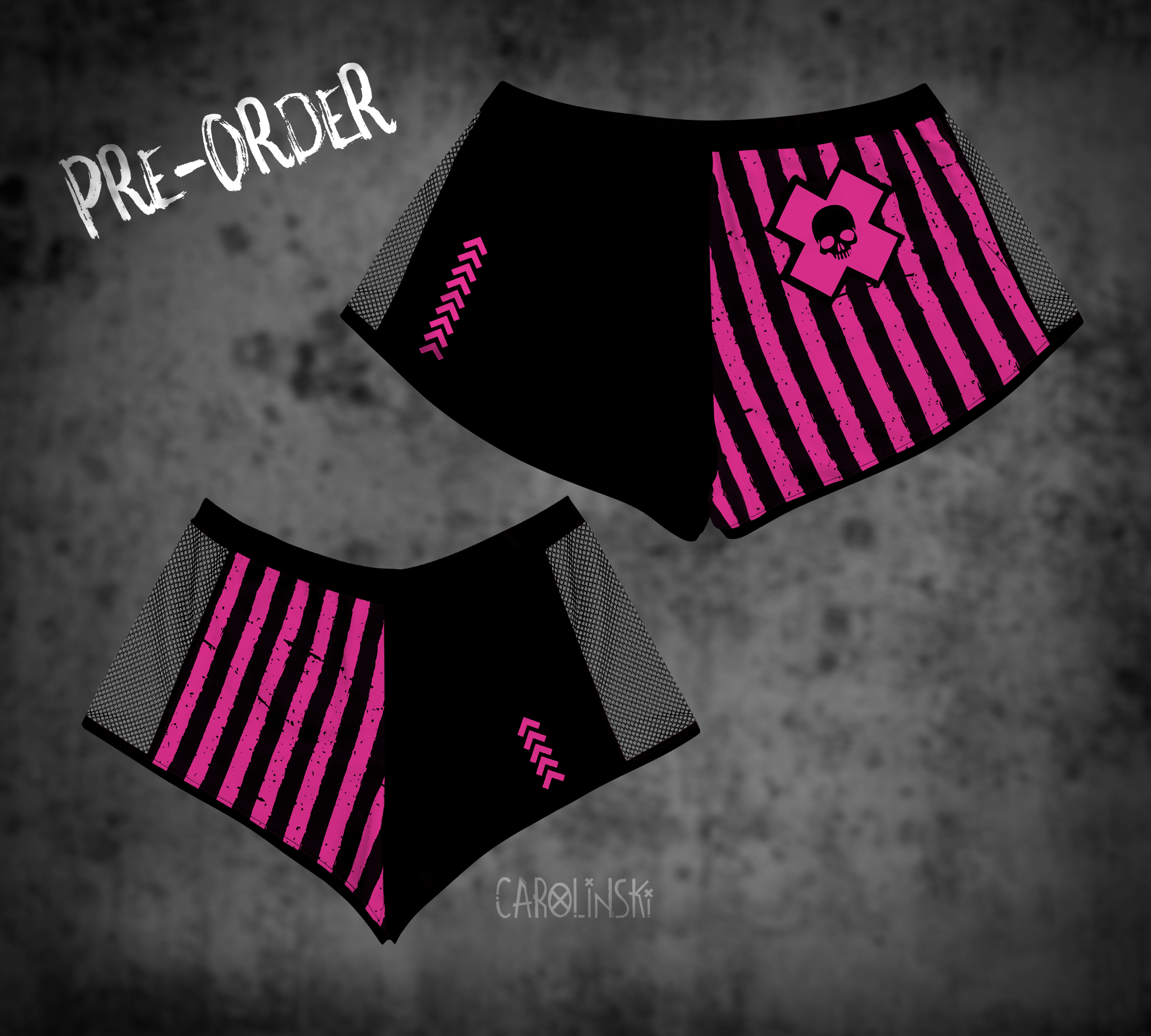 Split Shorts - Stripes
