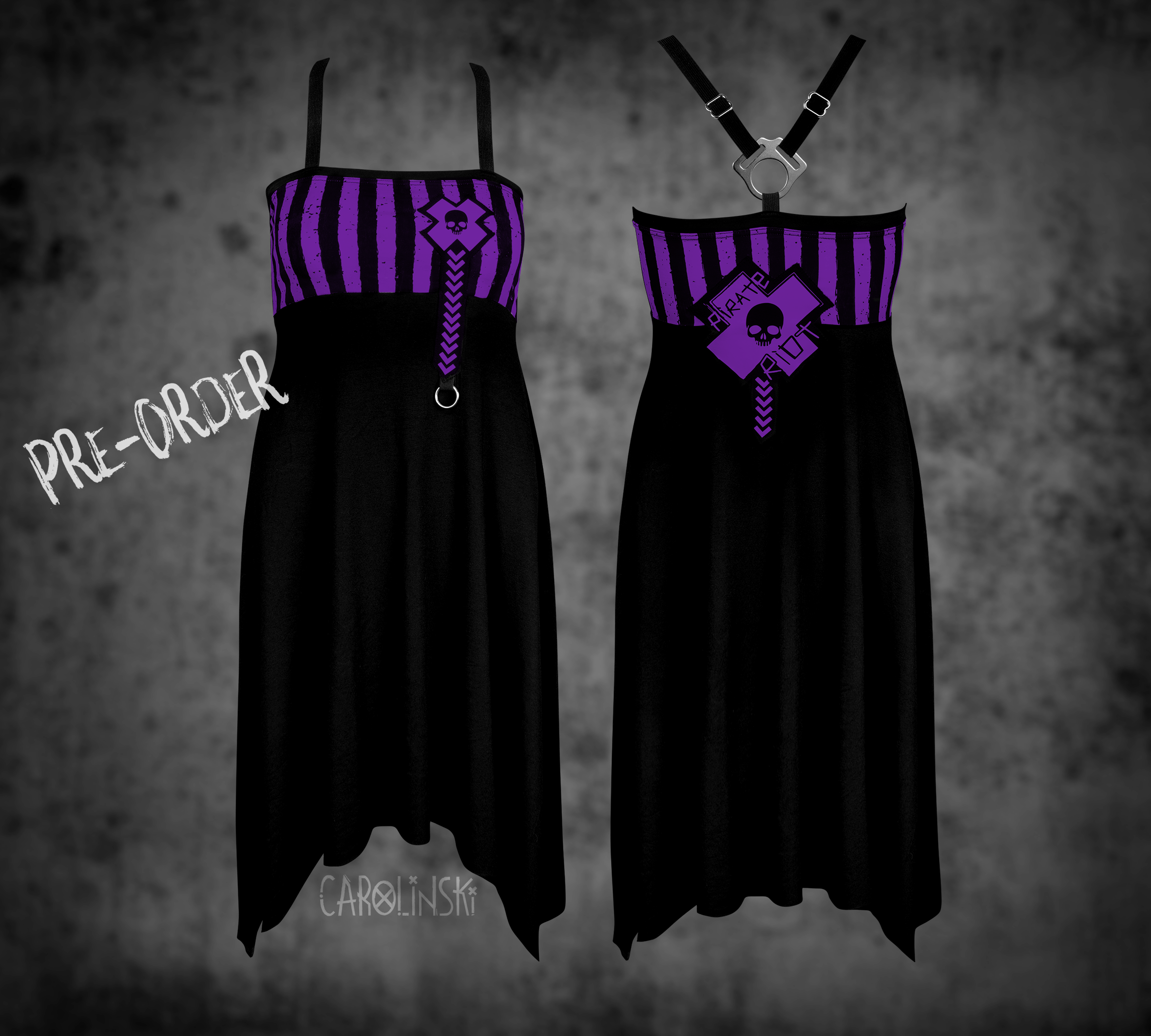 Crossback Dress - Stripes