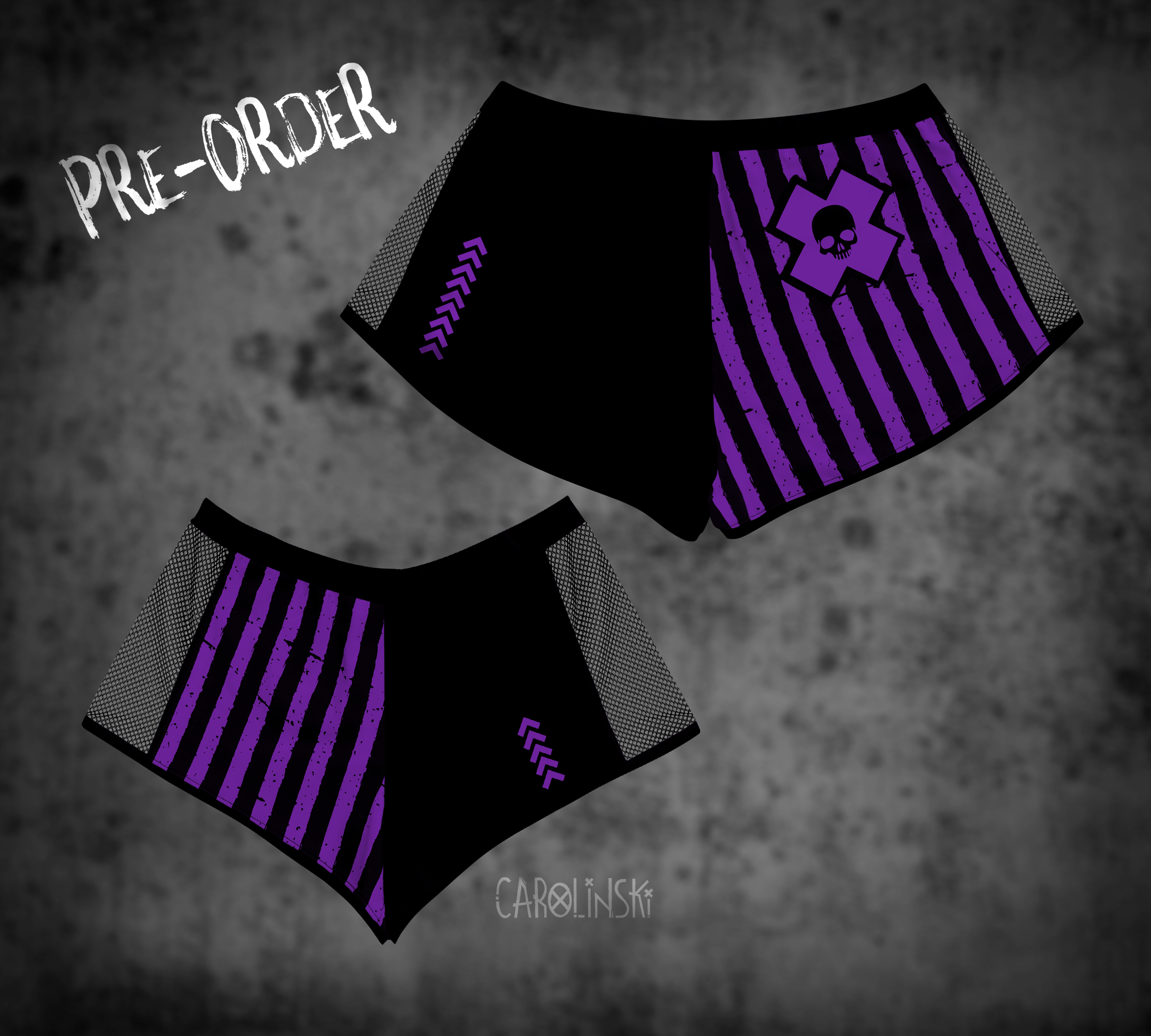 Split Shorts - Stripes
