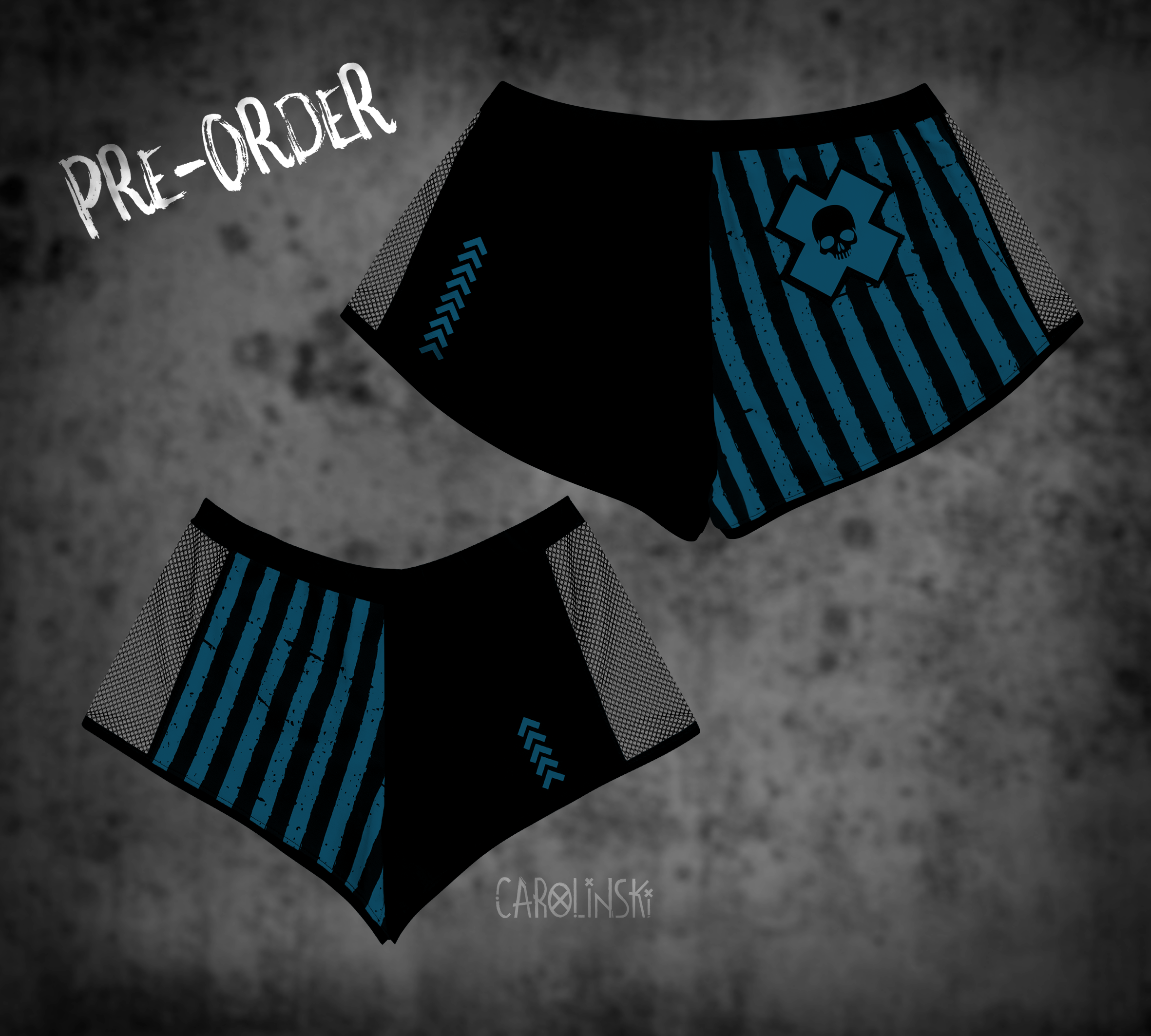 Split Shorts - Stripes
