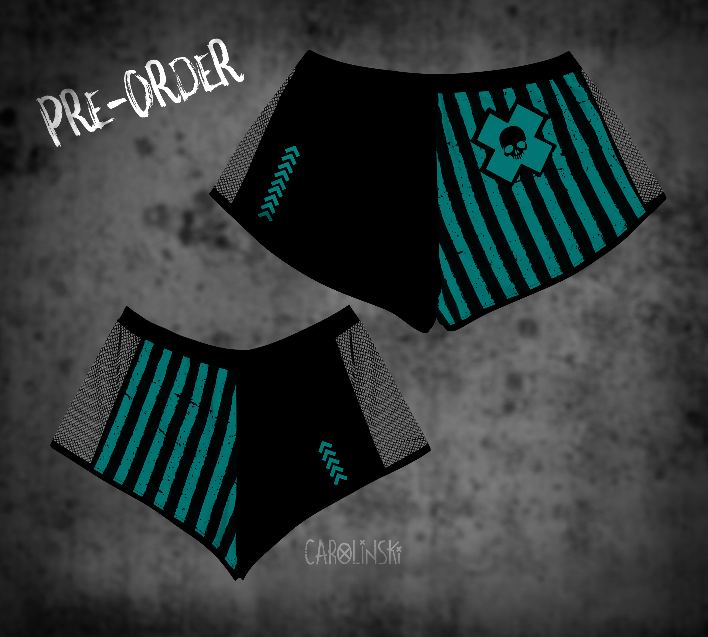 Split Shorts - Stripes