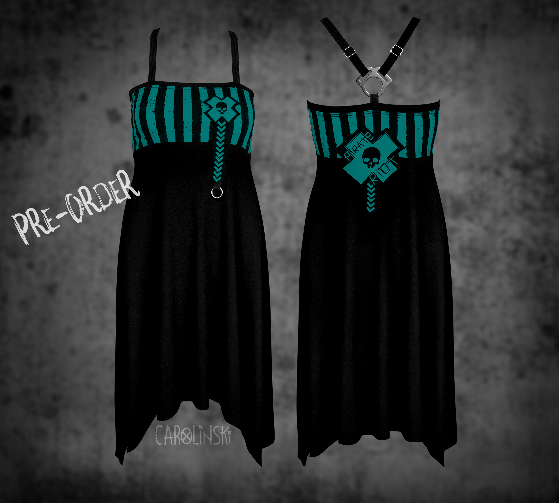 Crossback Dress - Stripes