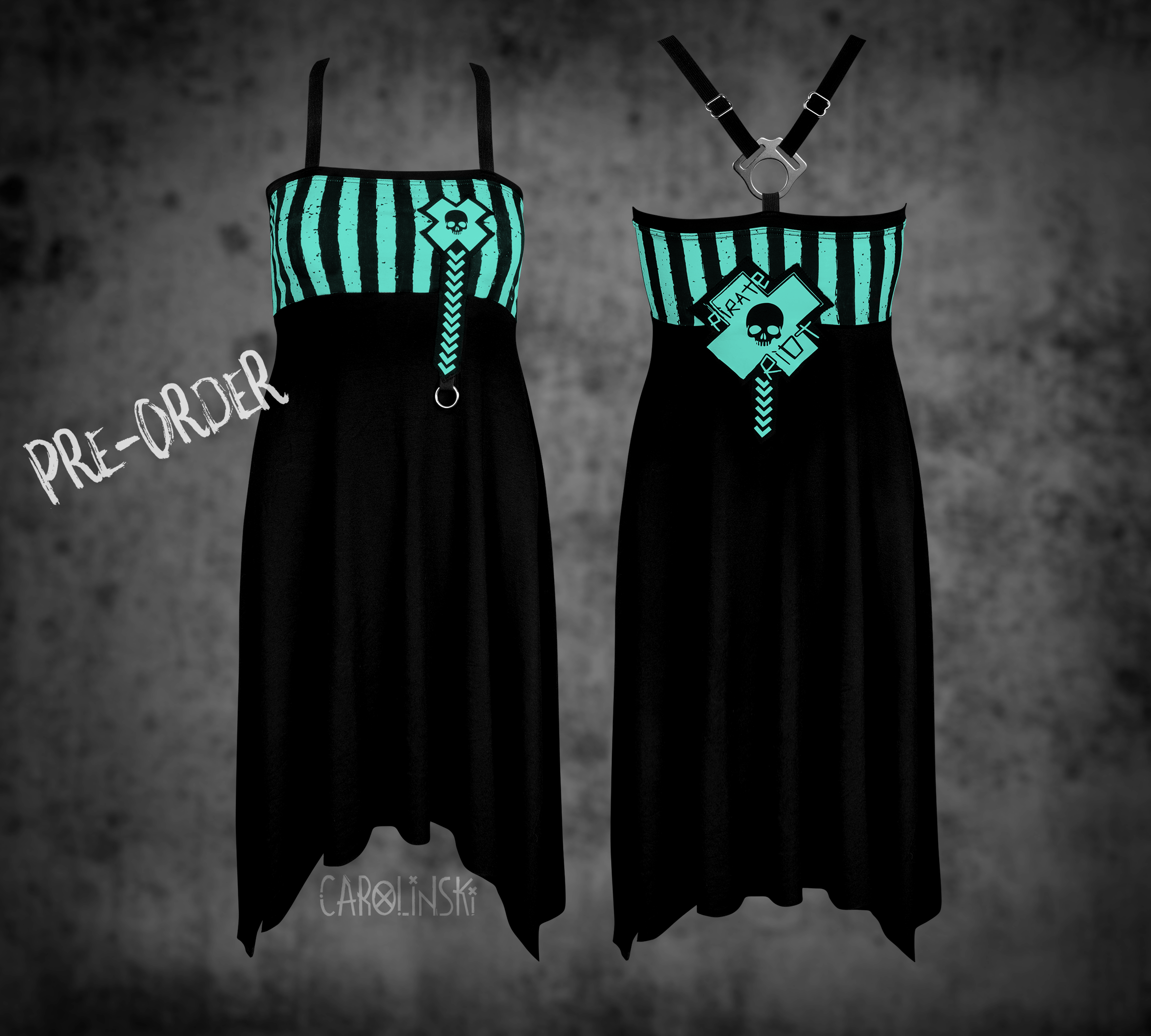 Crossback Dress - Stripes