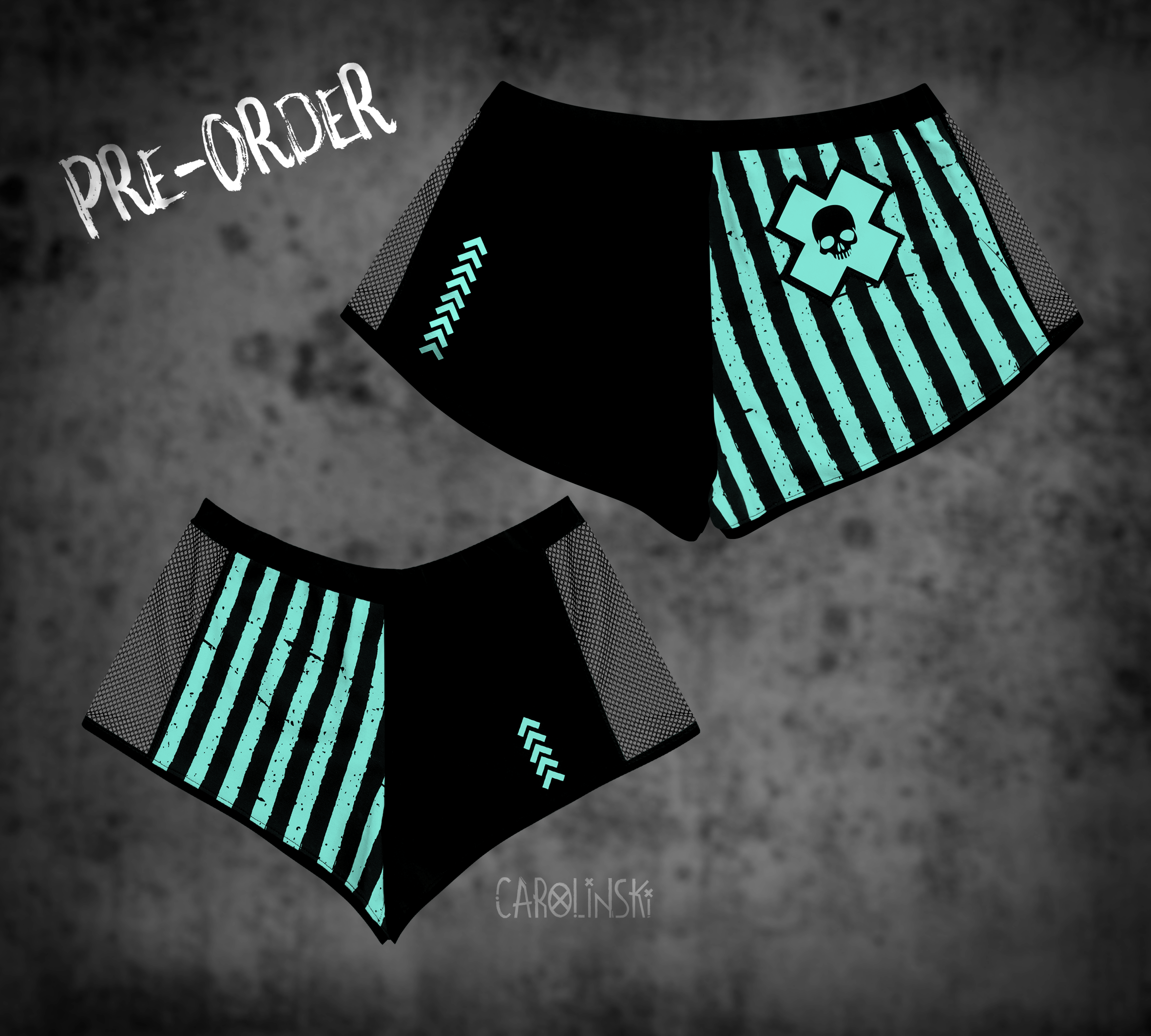 Split Shorts - Stripes