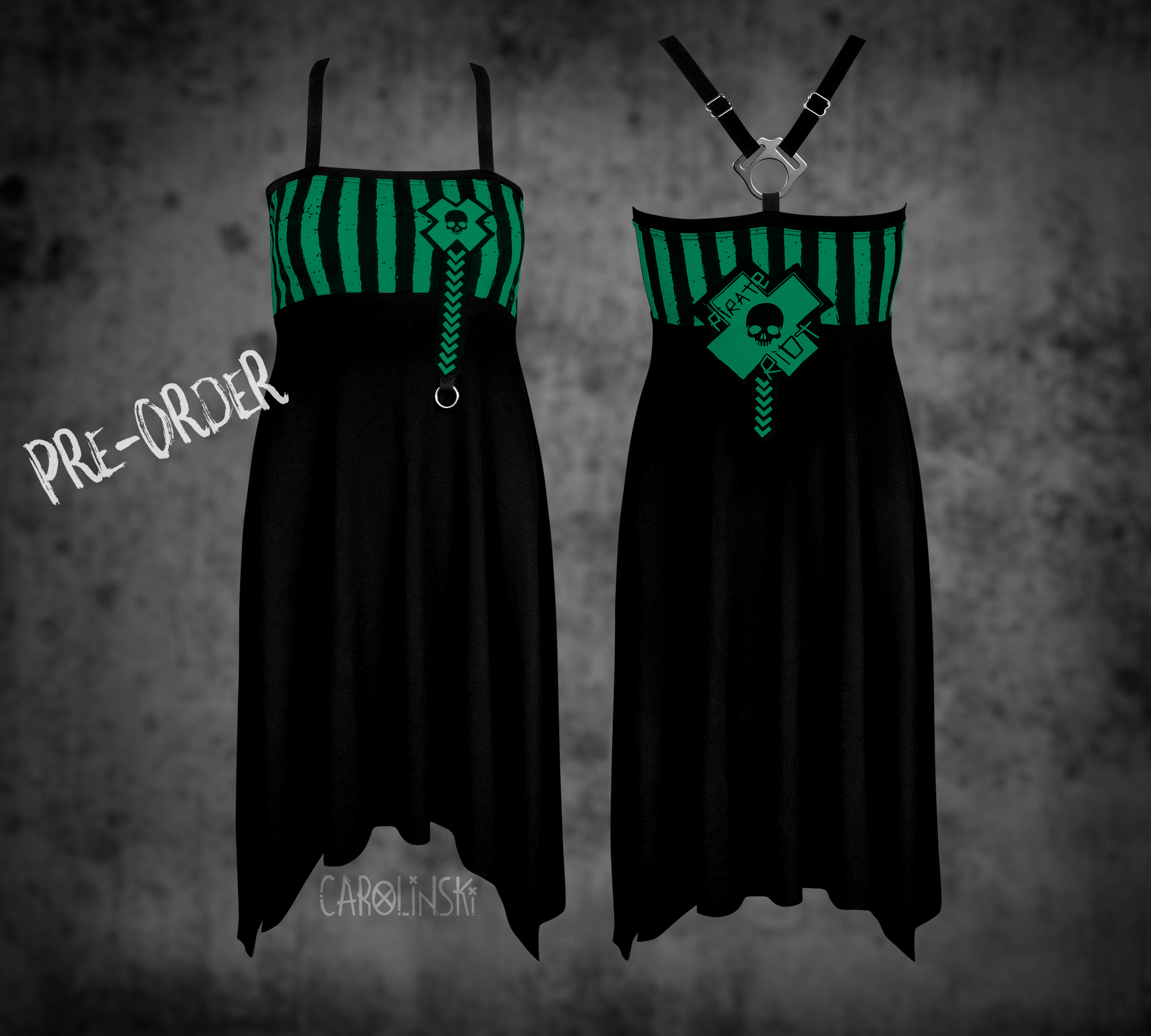 Crossback Dress - Stripes