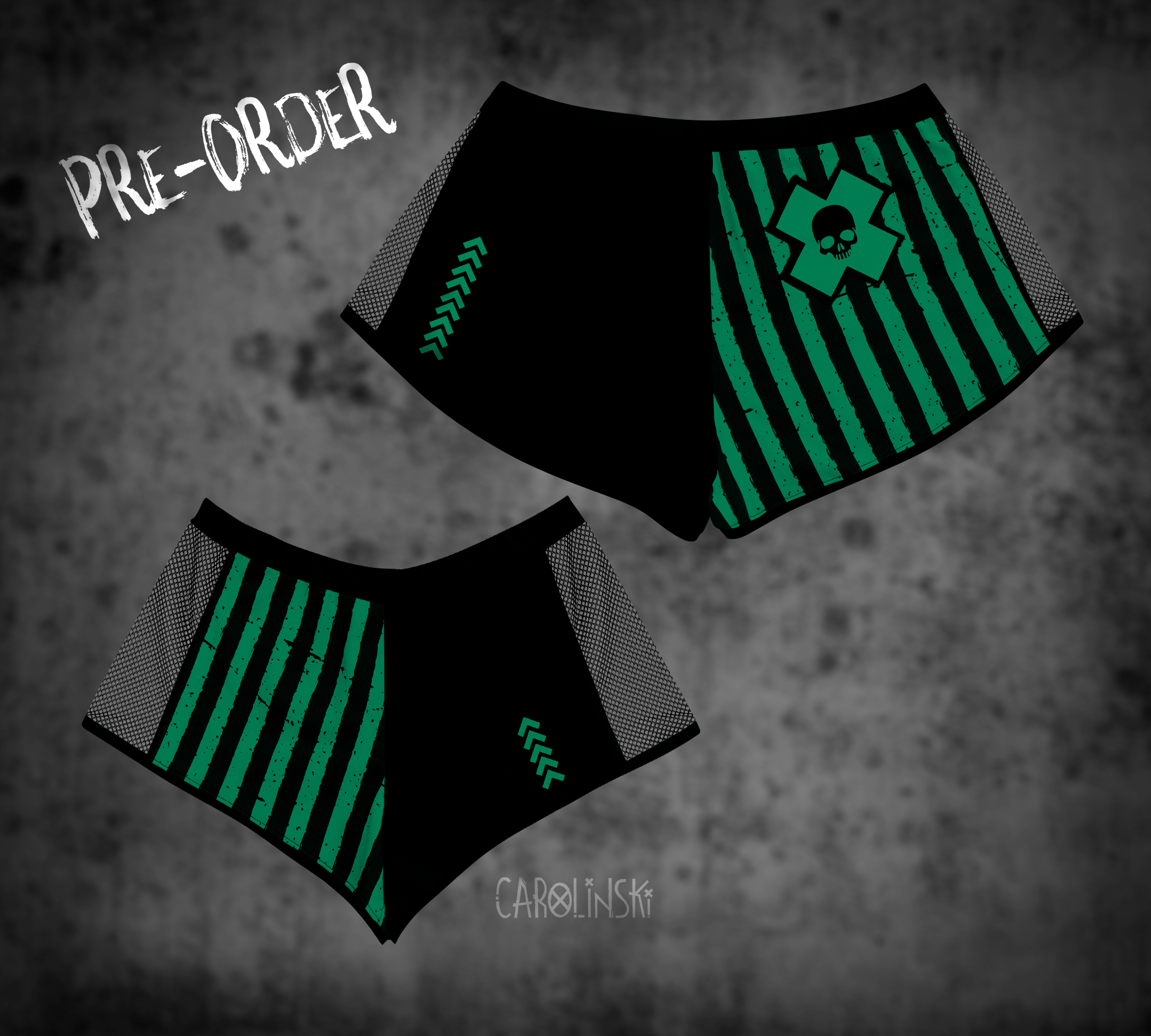 Split Shorts - Stripes