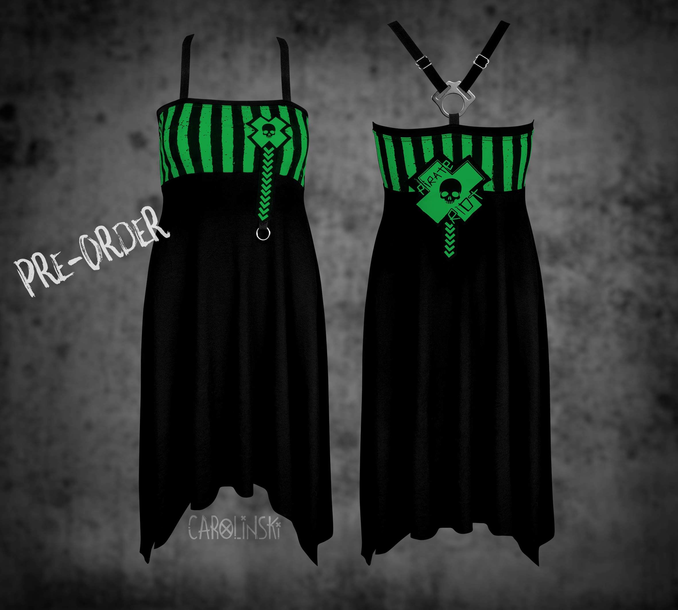 Crossback Dress - Stripes