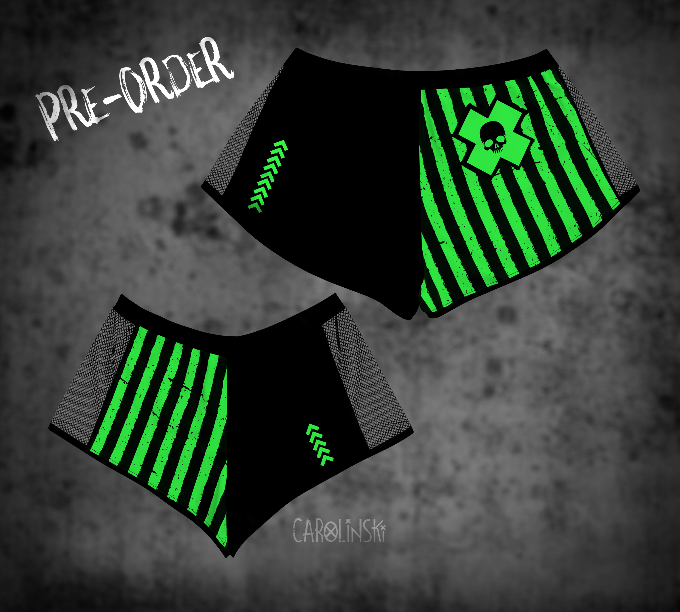 Split Shorts - Stripes