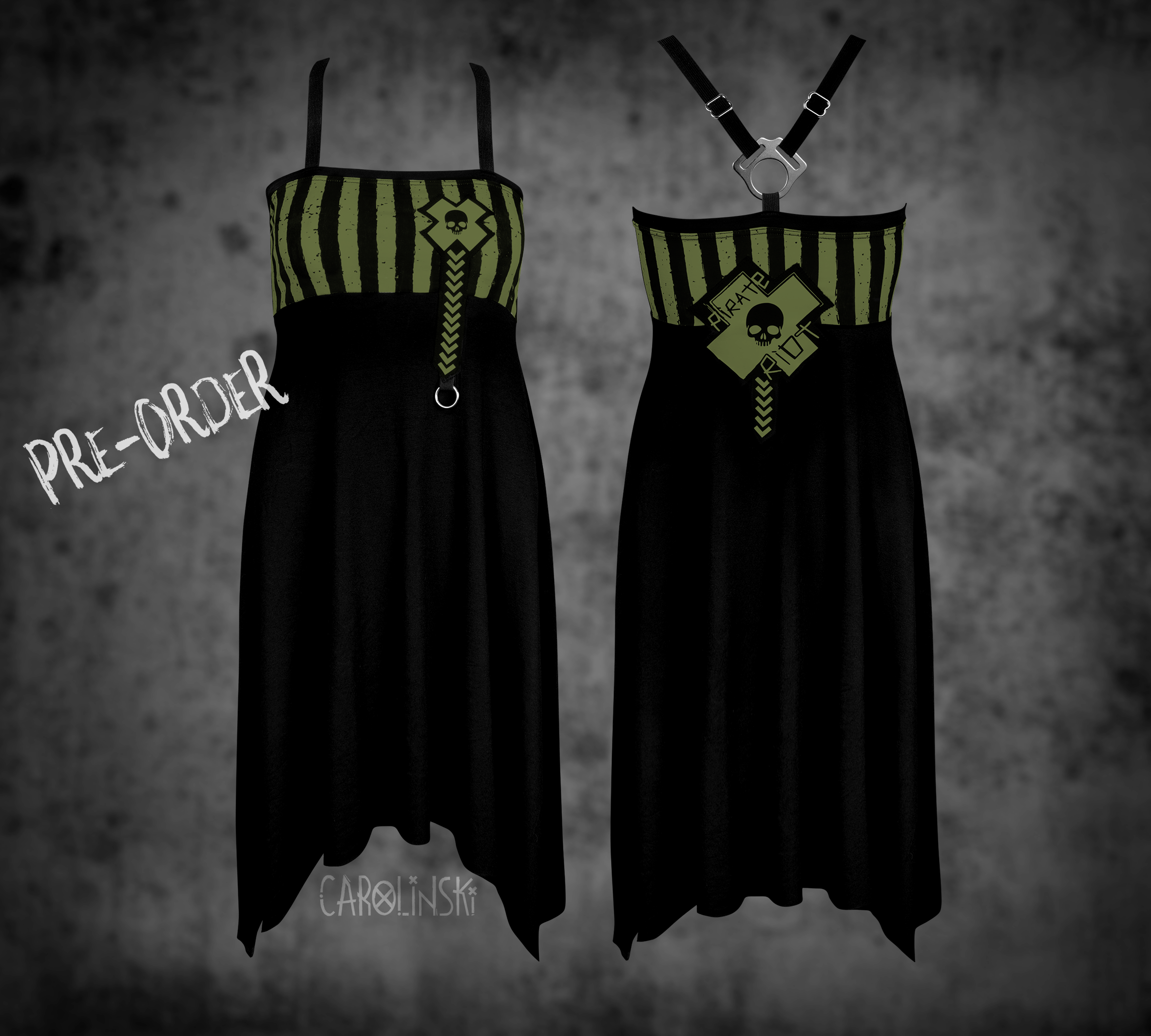 Crossback Dress - Stripes