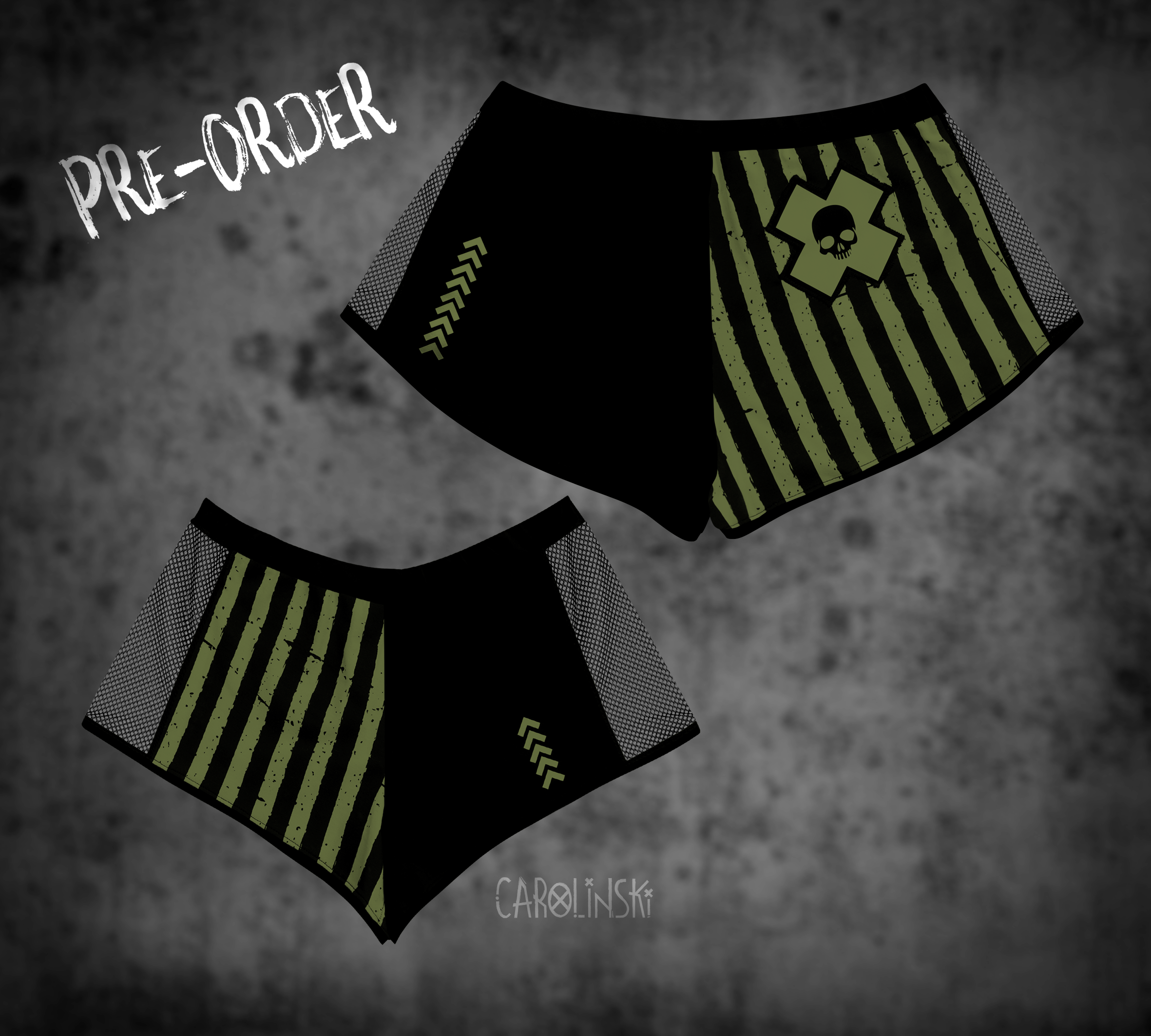 Split Shorts - Stripes