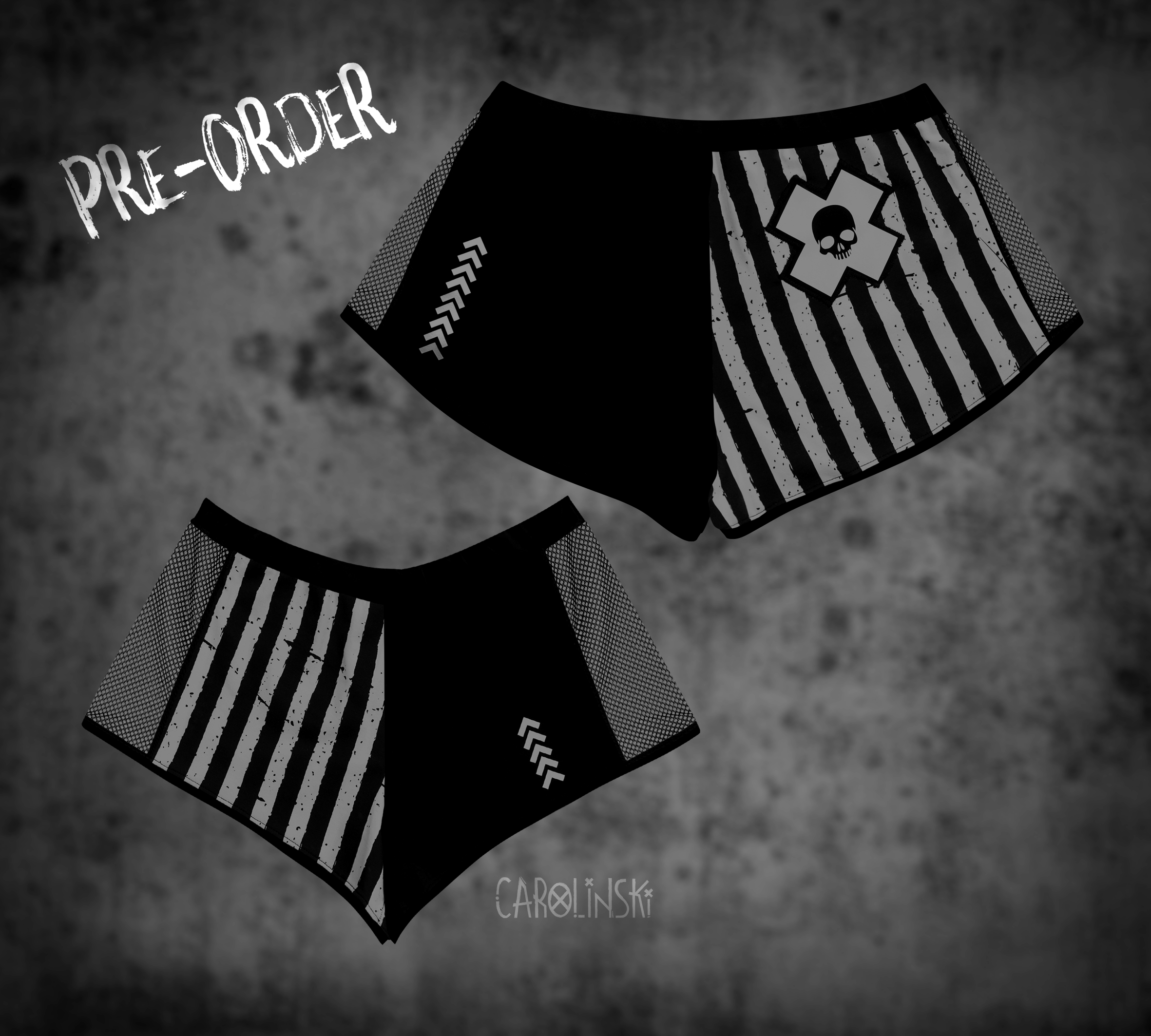 Split Shorts - Stripes