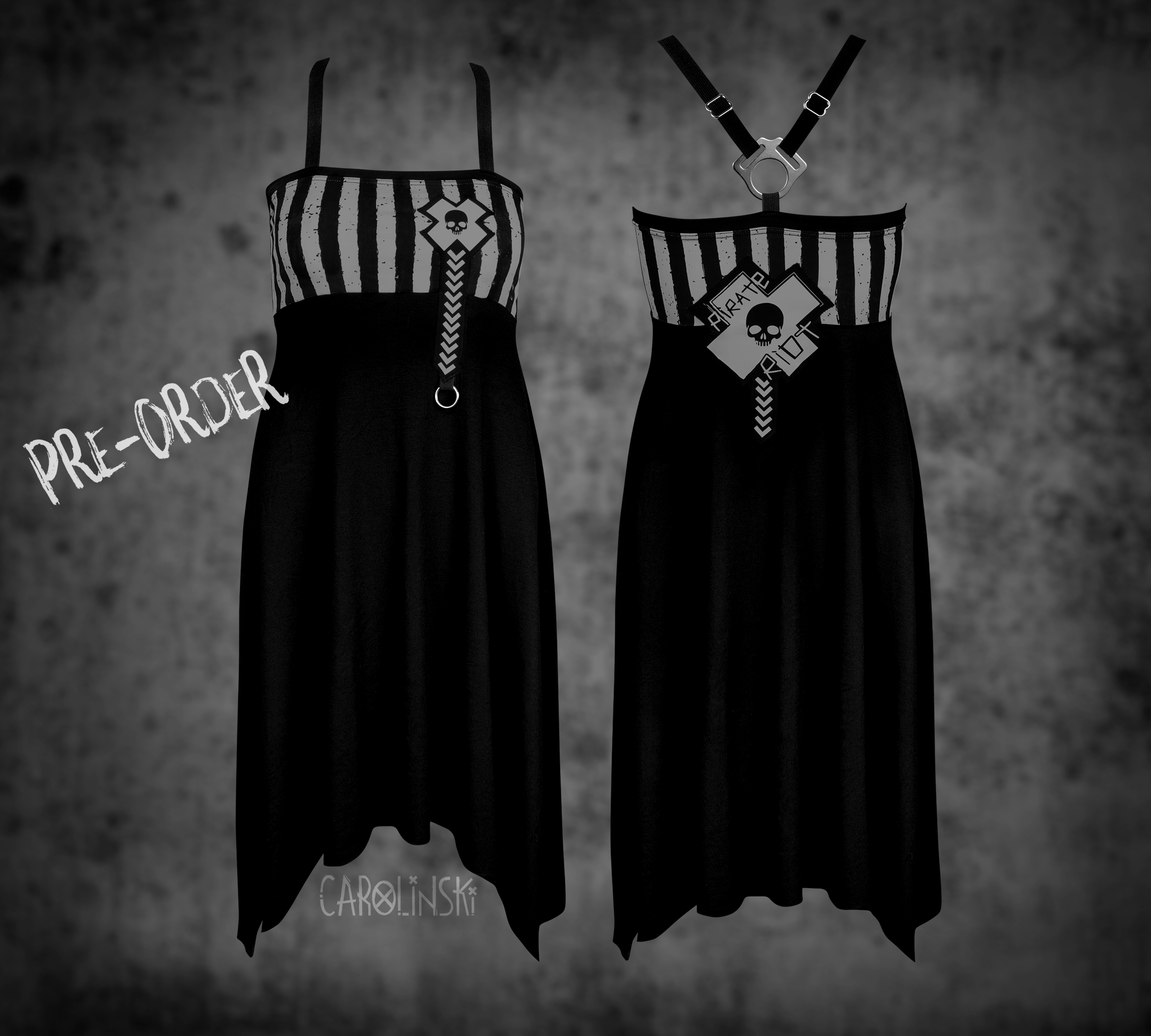 Crossback Dress - Stripes