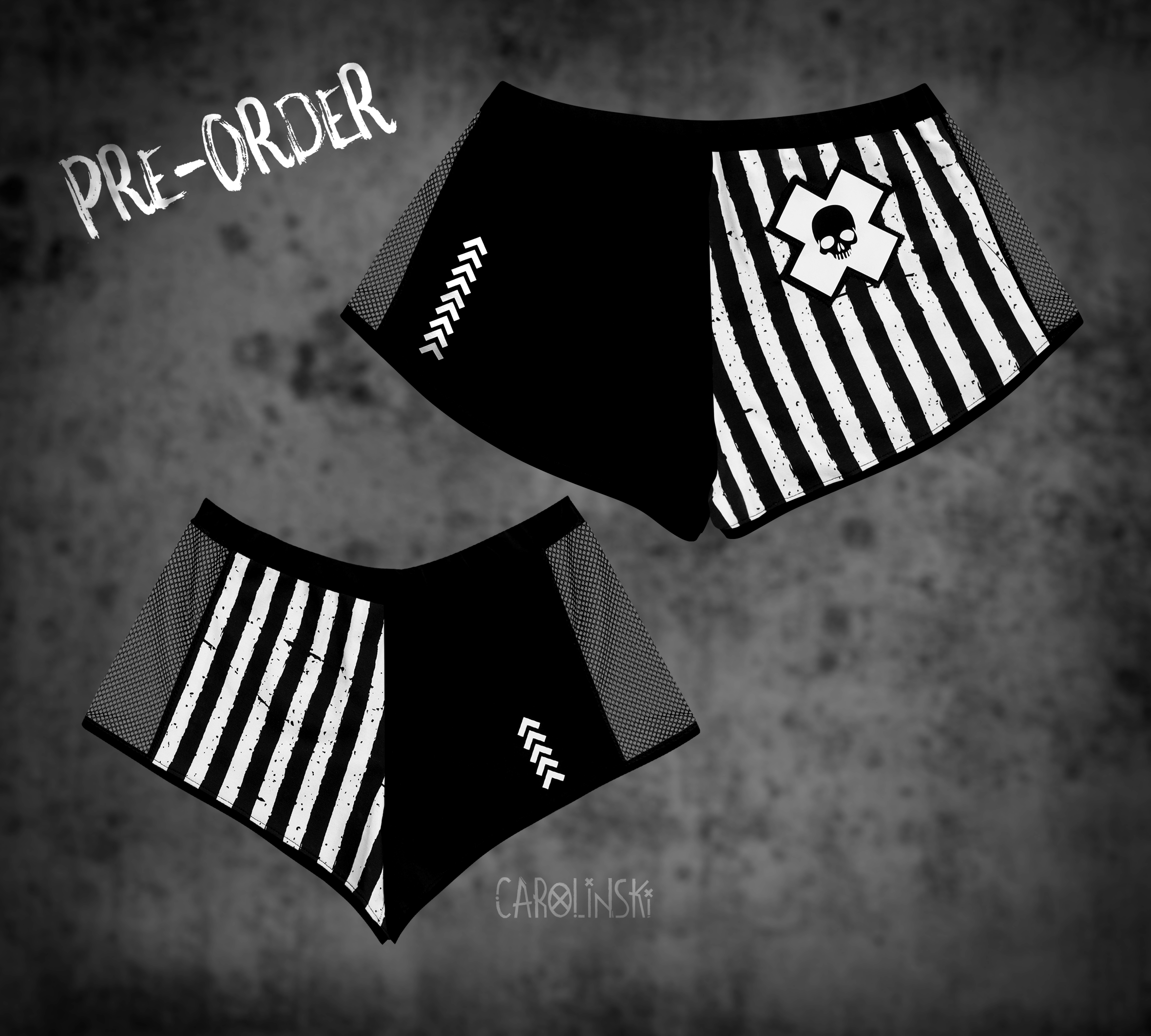 Split Shorts - Stripes