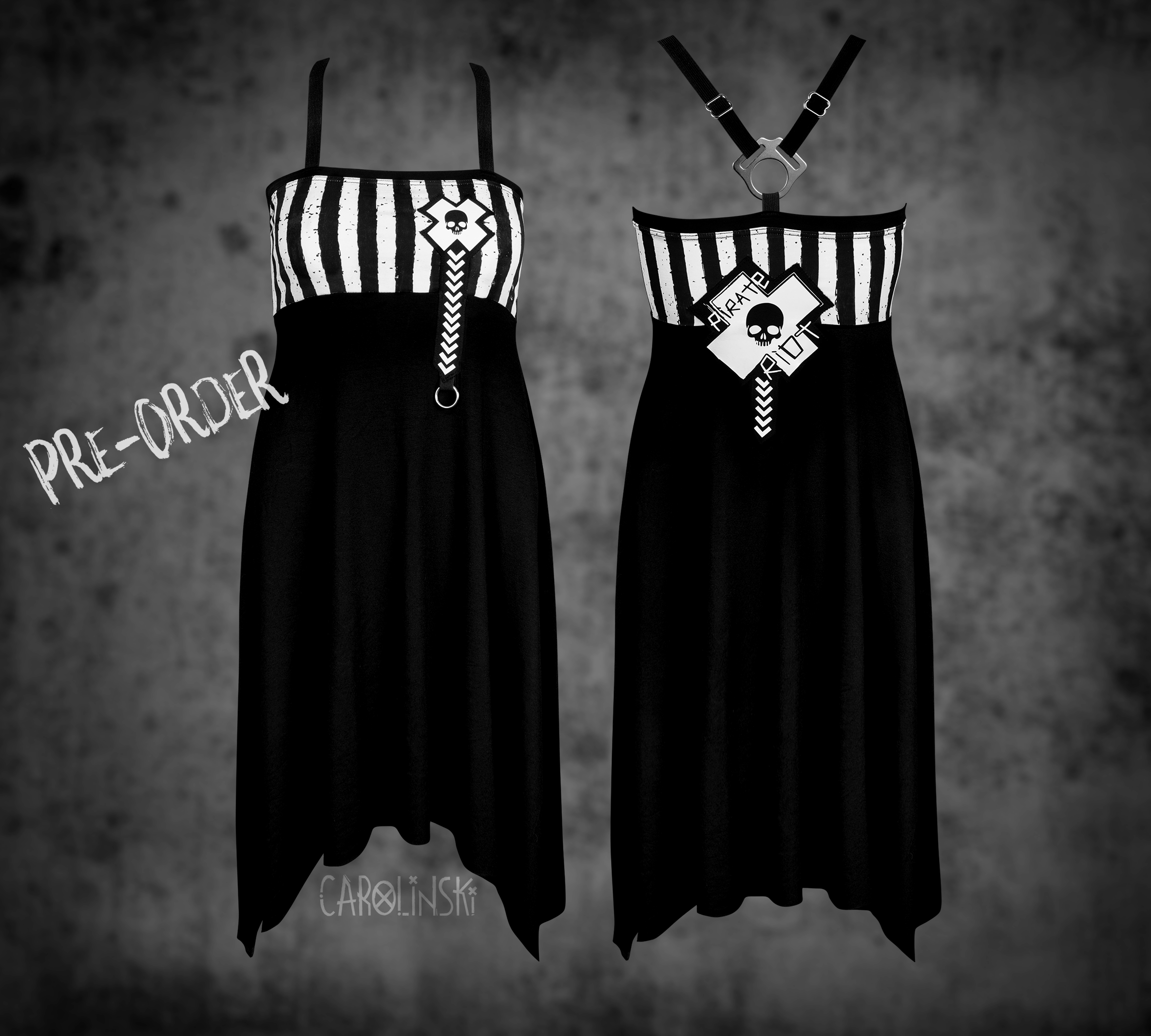 Crossback Dress - Stripes